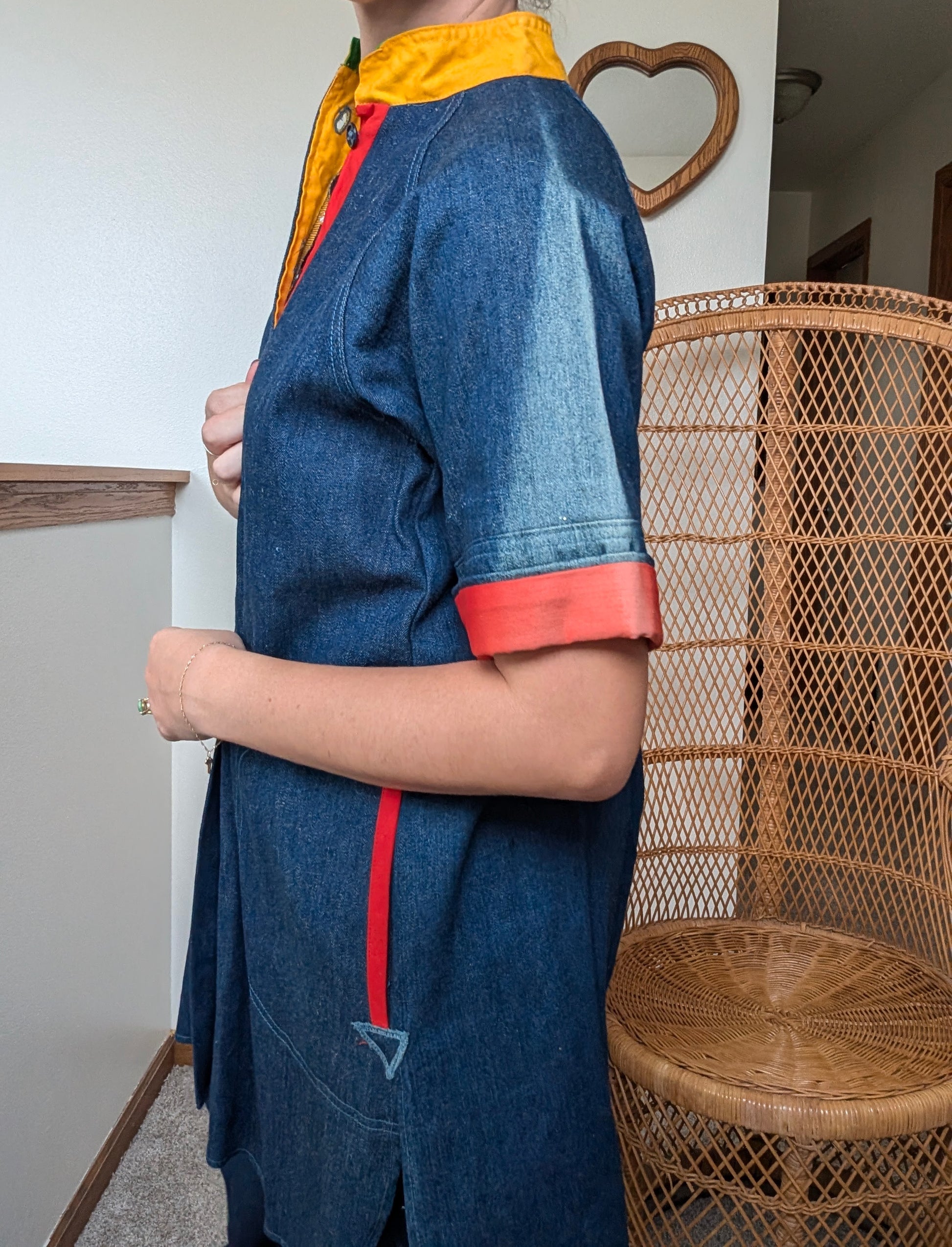 1970s colorful denim set Set Rad Bonnie's Vintage