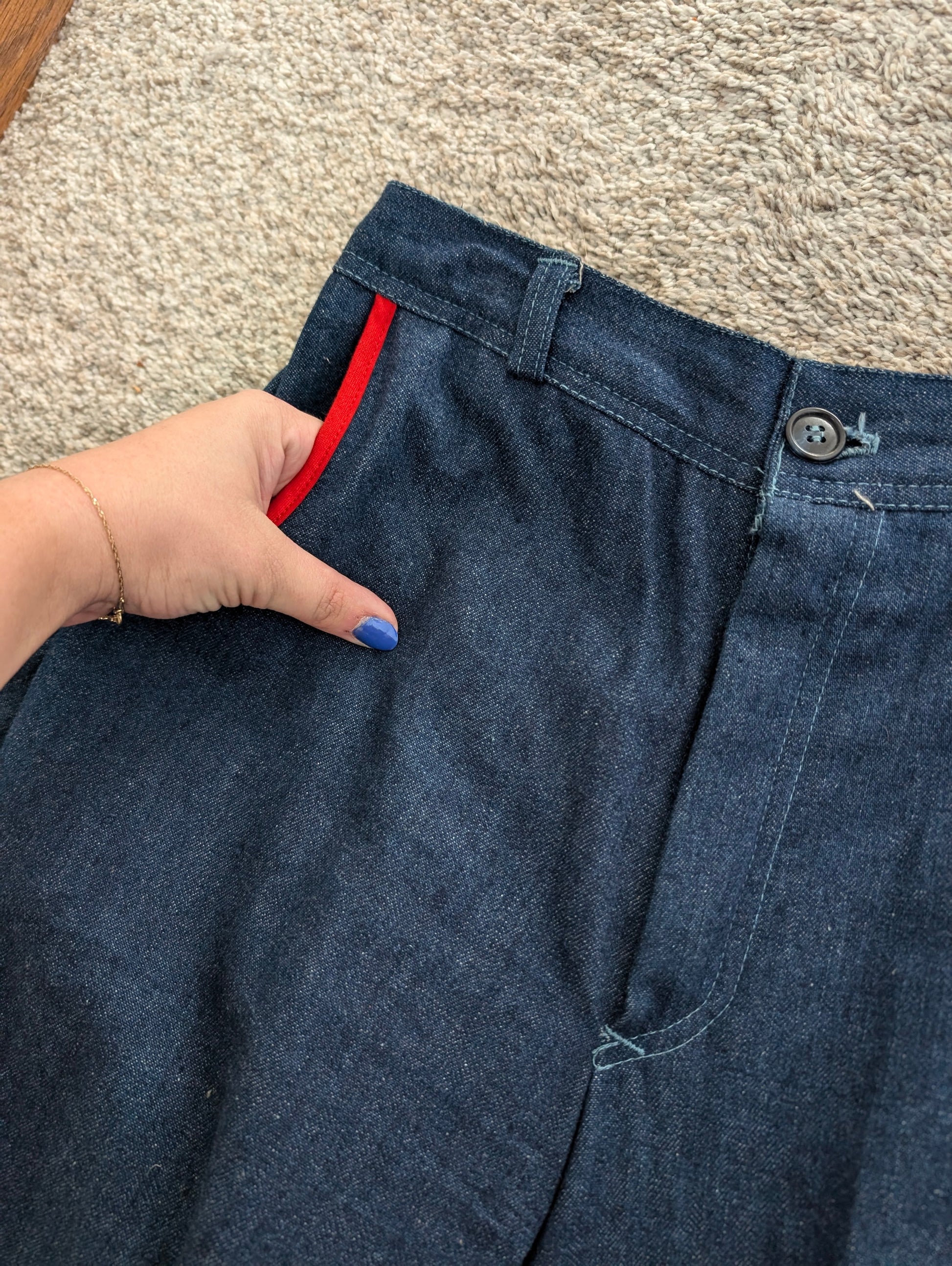 1970s colorful denim set Set Rad Bonnie's Vintage