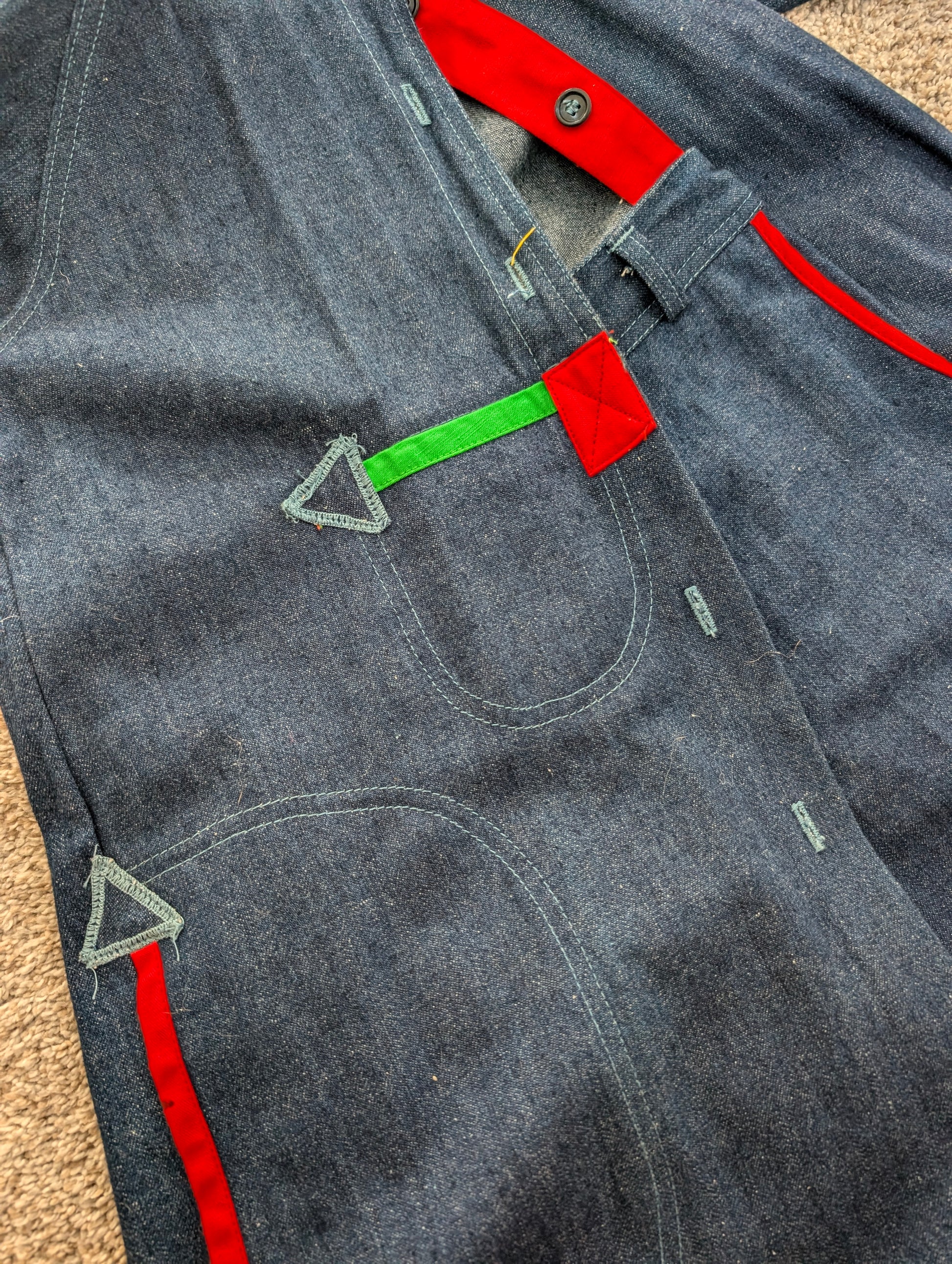 1970s colorful denim set Set Rad Bonnie's Vintage