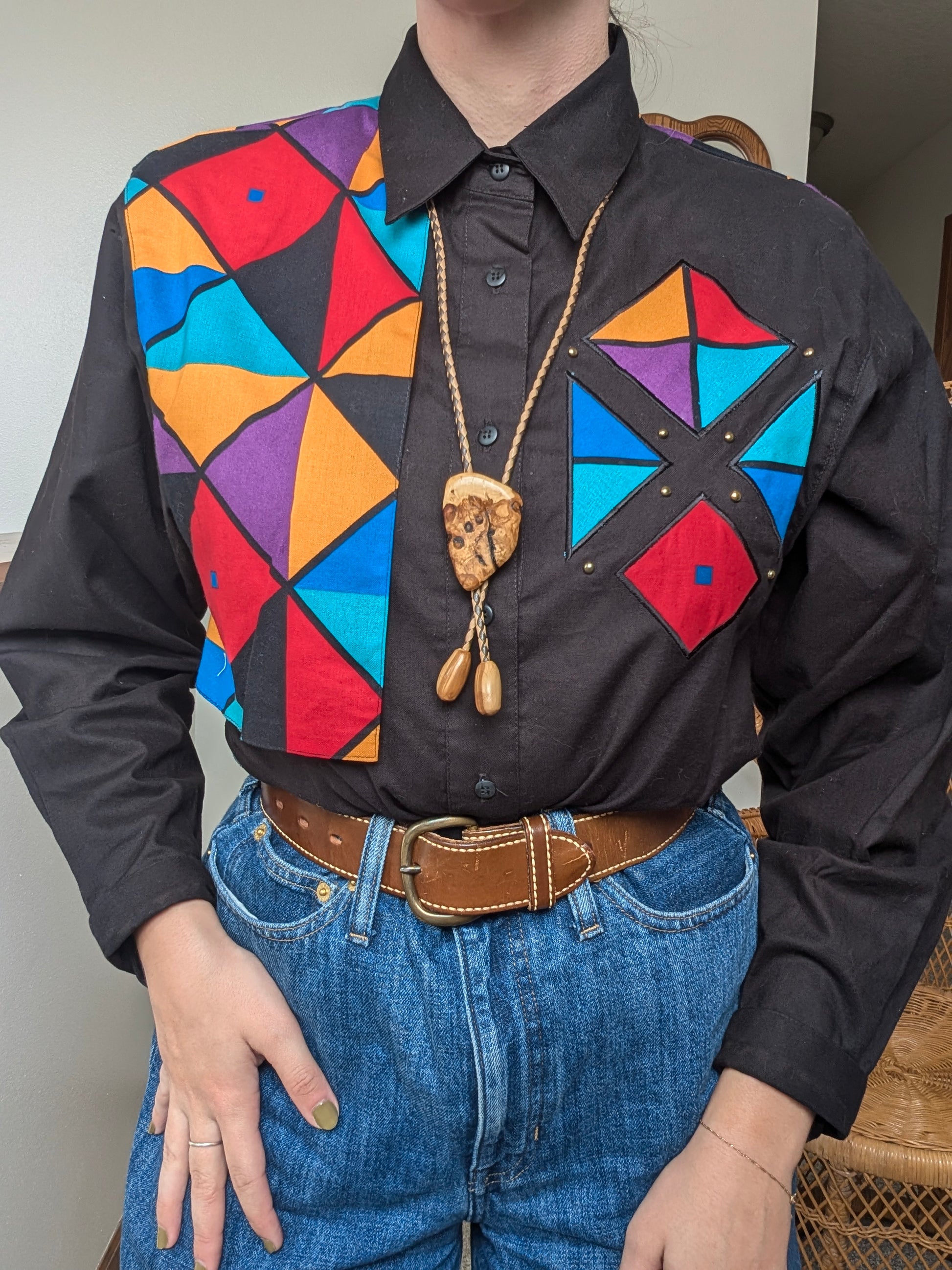 1960s wood bolo tie Bolo tie Rad Bonnie's Vintage