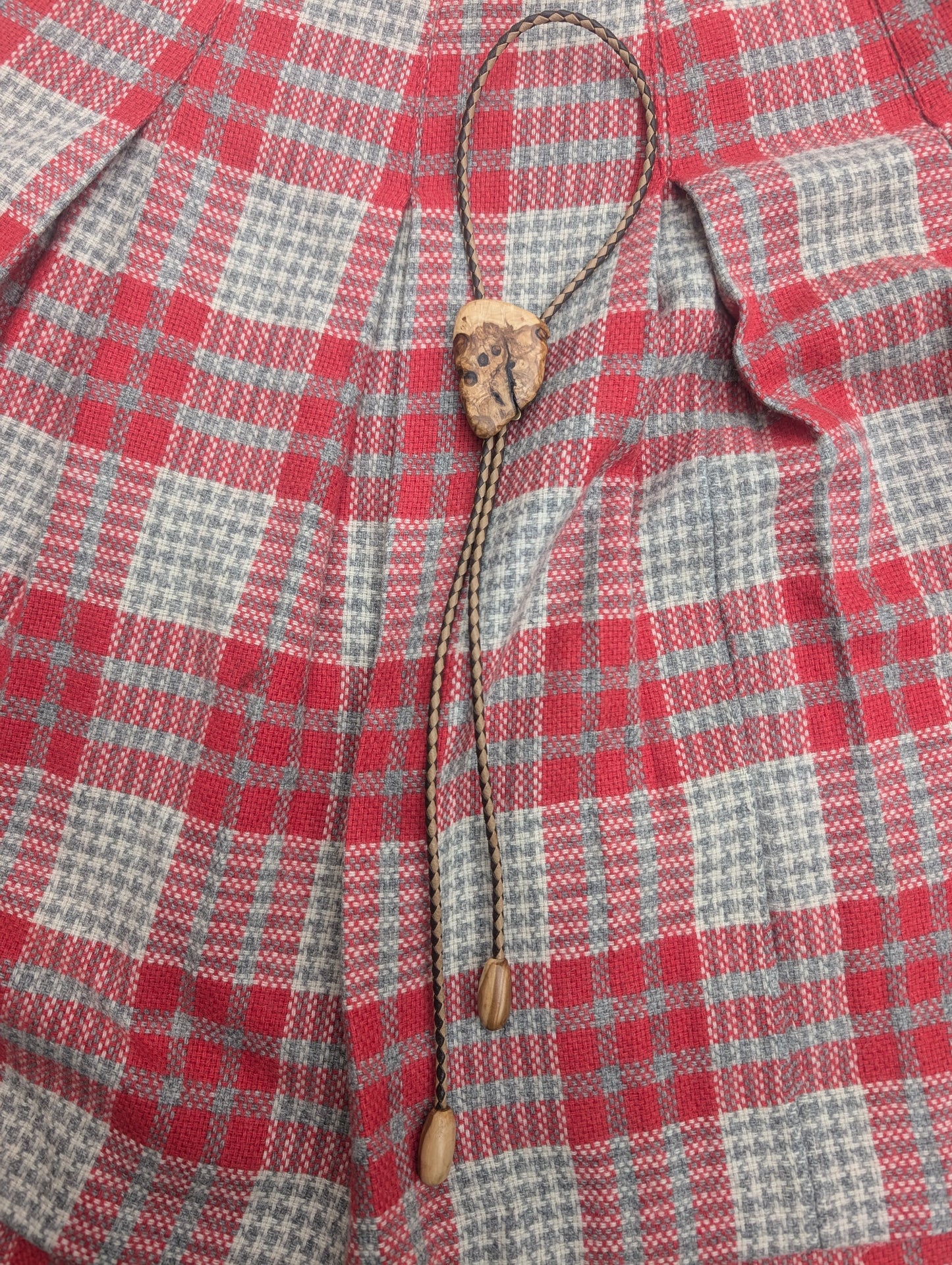 1960s wood bolo tie Bolo tie Rad Bonnie's Vintage