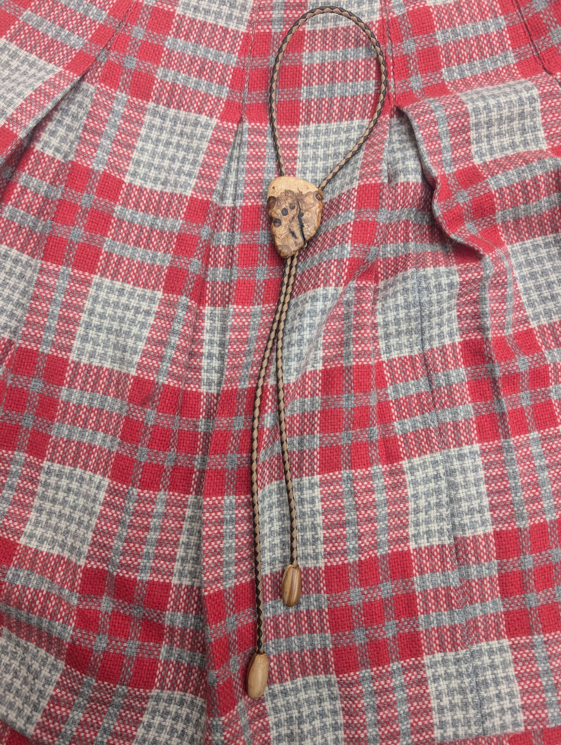 1960s wood bolo tie Bolo tie Rad Bonnie's Vintage