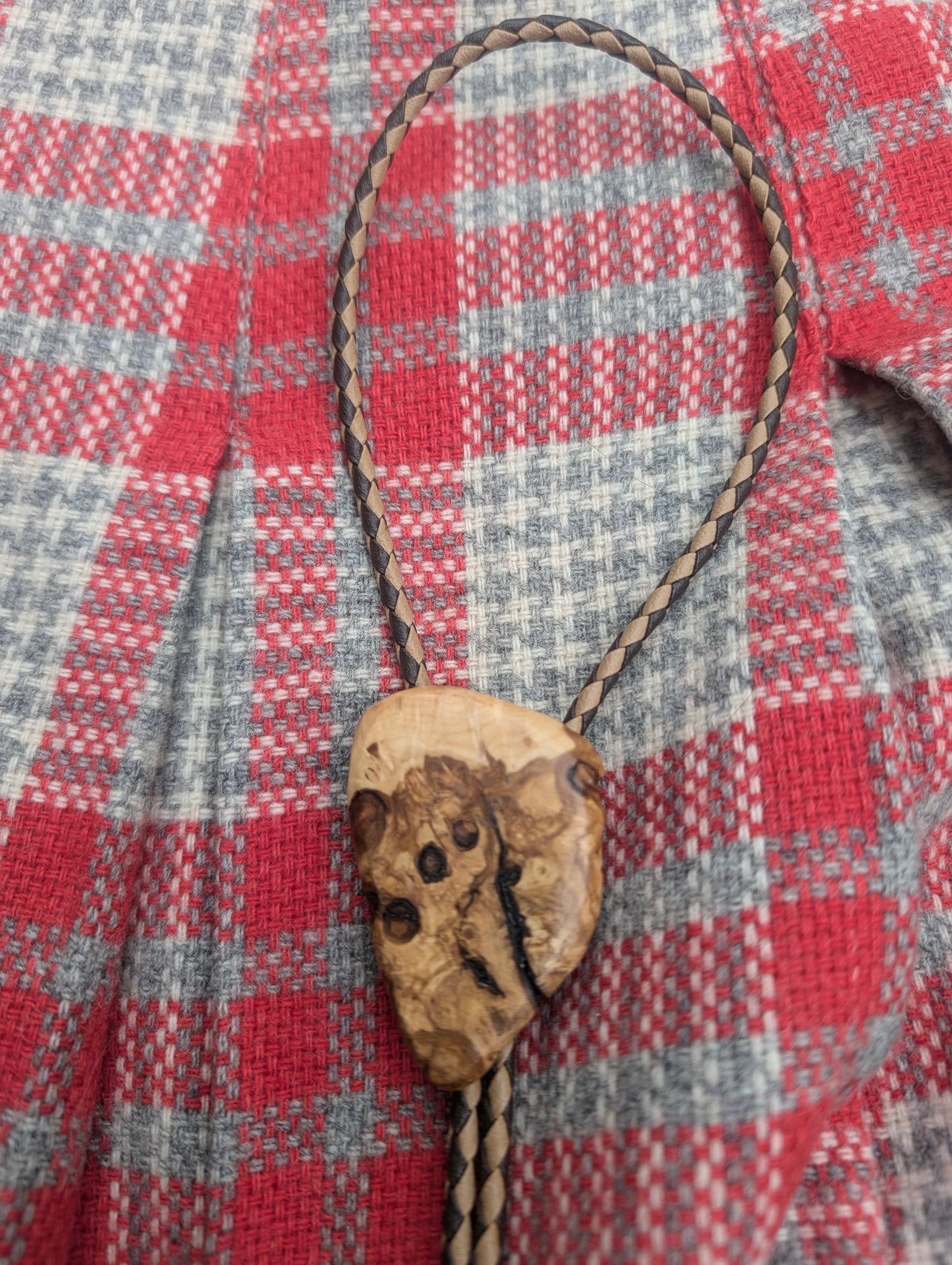 1960s wood bolo tie Bolo tie Rad Bonnie's Vintage