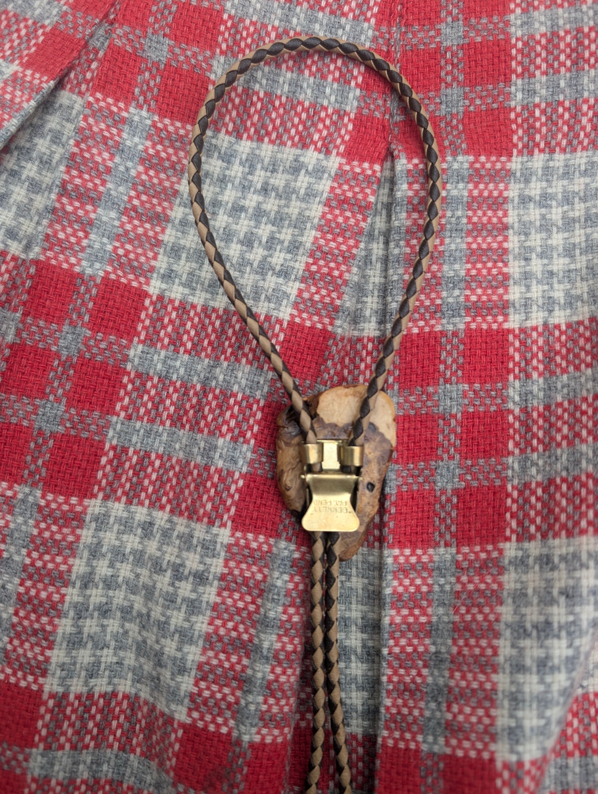 1960s wood bolo tie Bolo tie Rad Bonnie's Vintage
