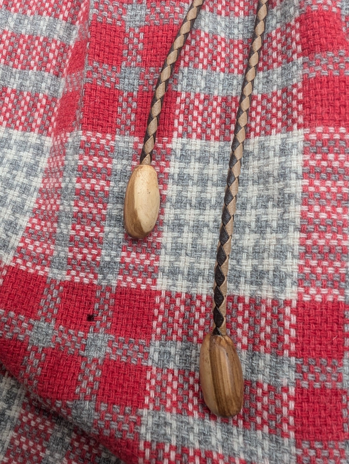 1960s wood bolo tie Bolo tie Rad Bonnie's Vintage