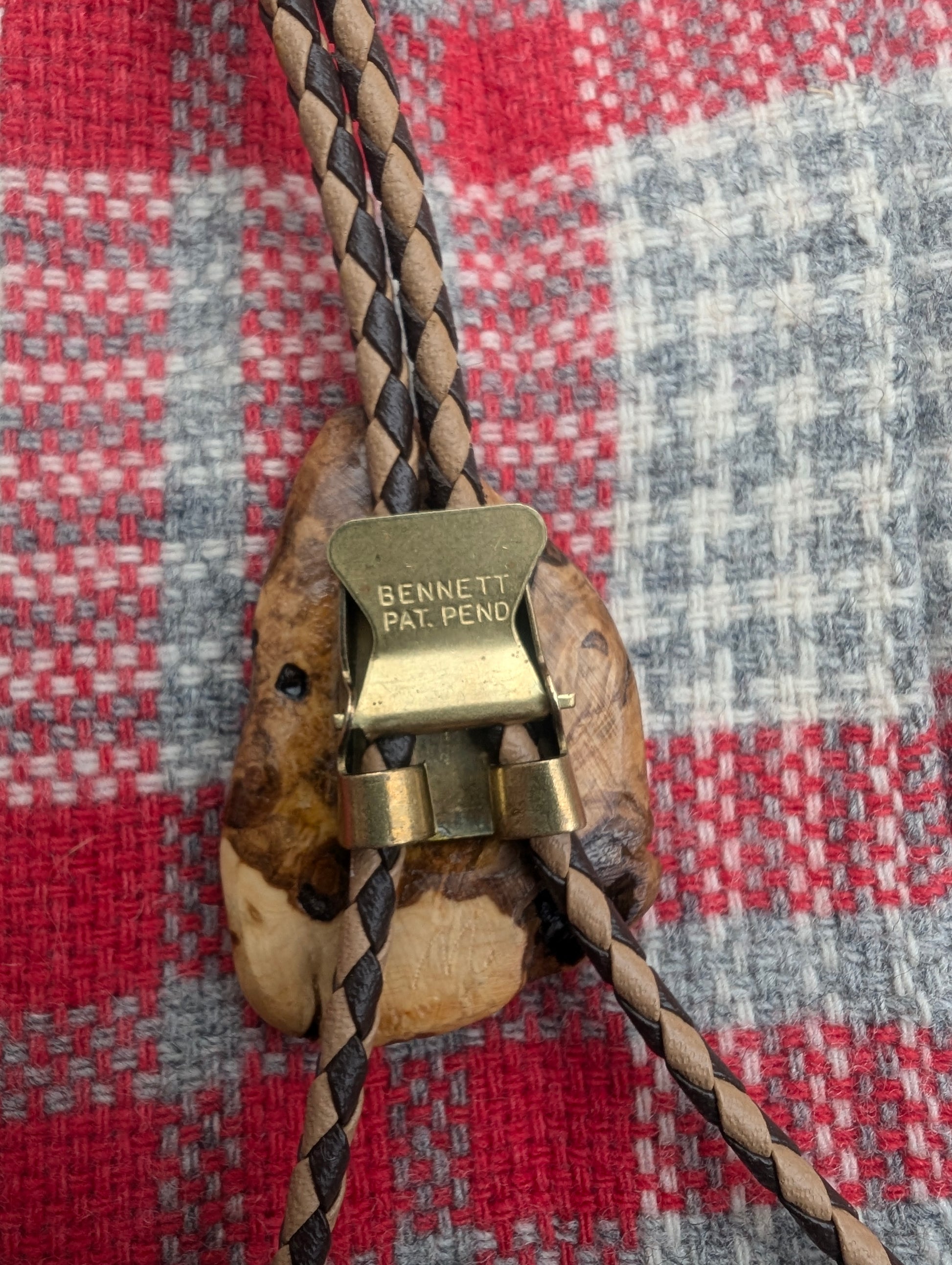 1960s wood bolo tie Bolo tie Rad Bonnie's Vintage