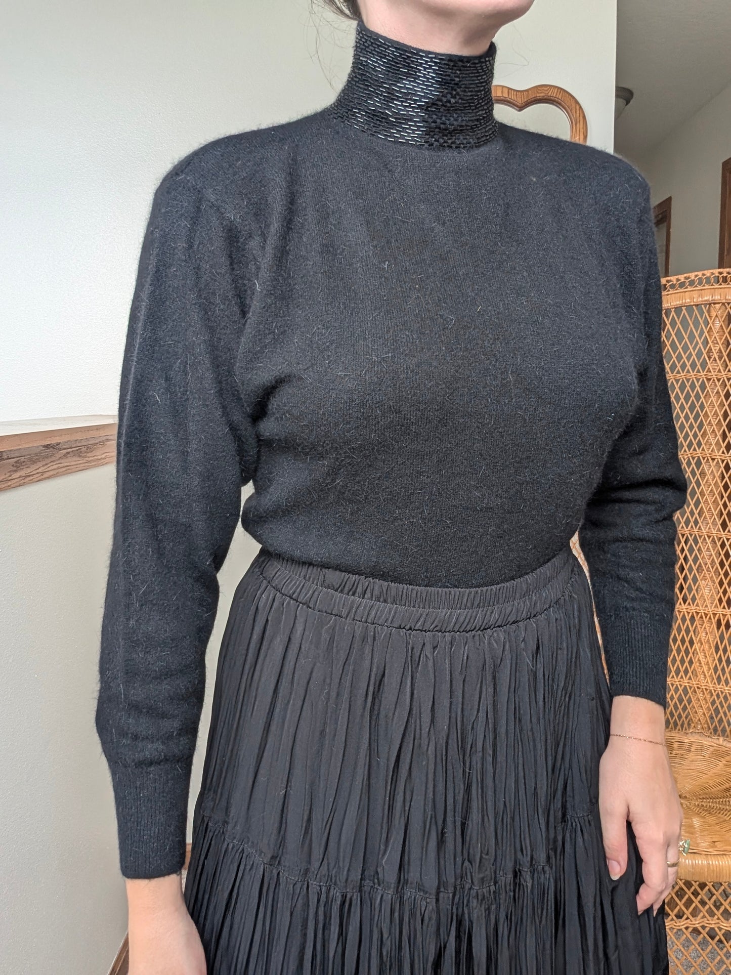 2000s sequin turtleneck