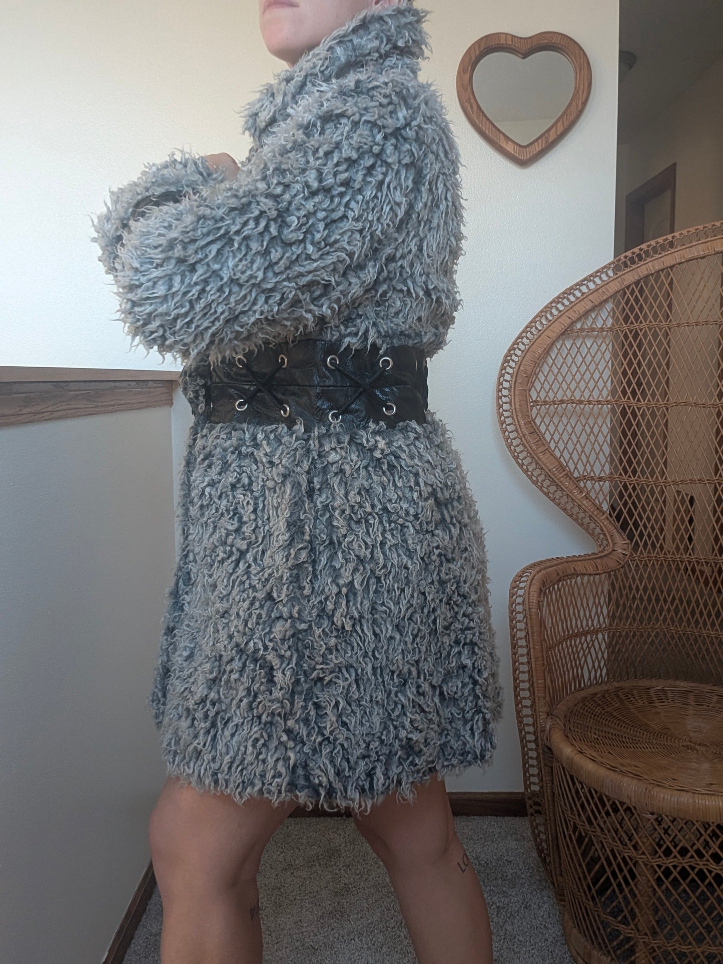 1980s curly lamb coat Coat Rad Bonnie's Vintage
