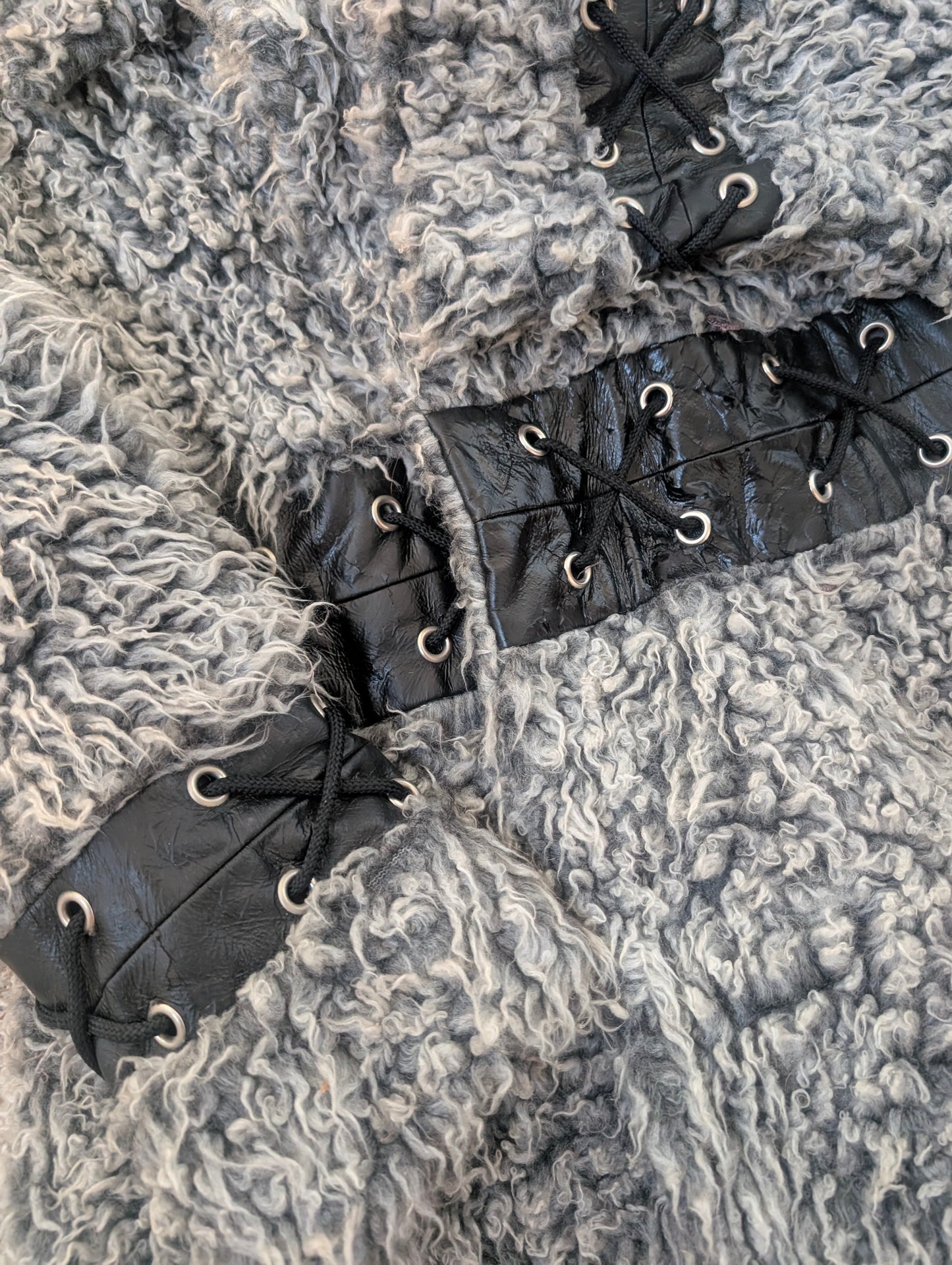 1980s curly lamb coat Coat Rad Bonnie's Vintage