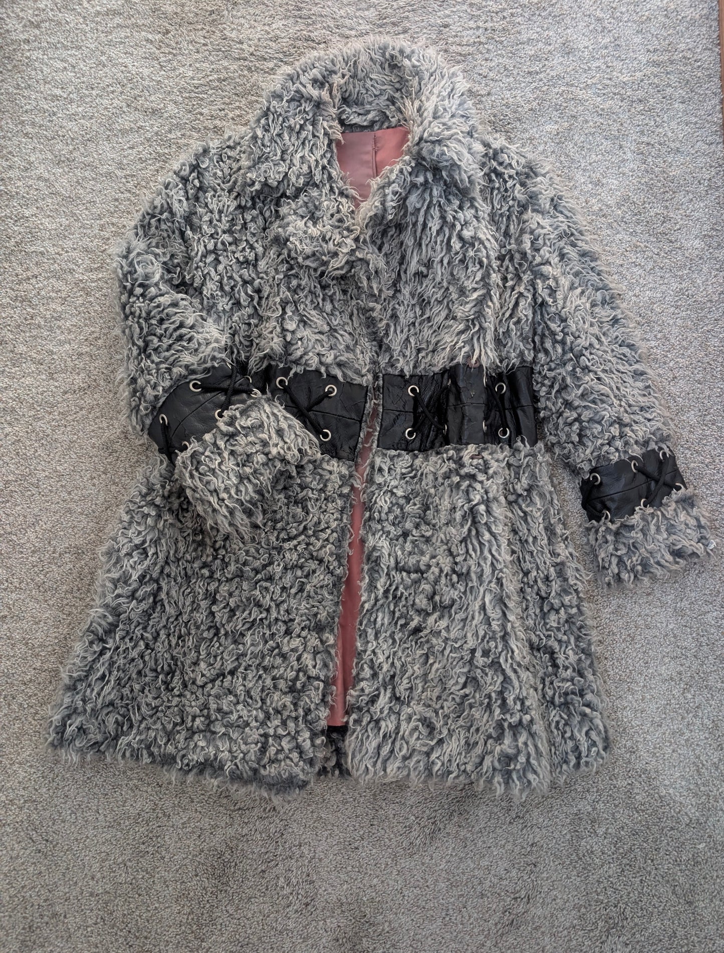 1980s curly lamb coat Coat Rad Bonnie's Vintage