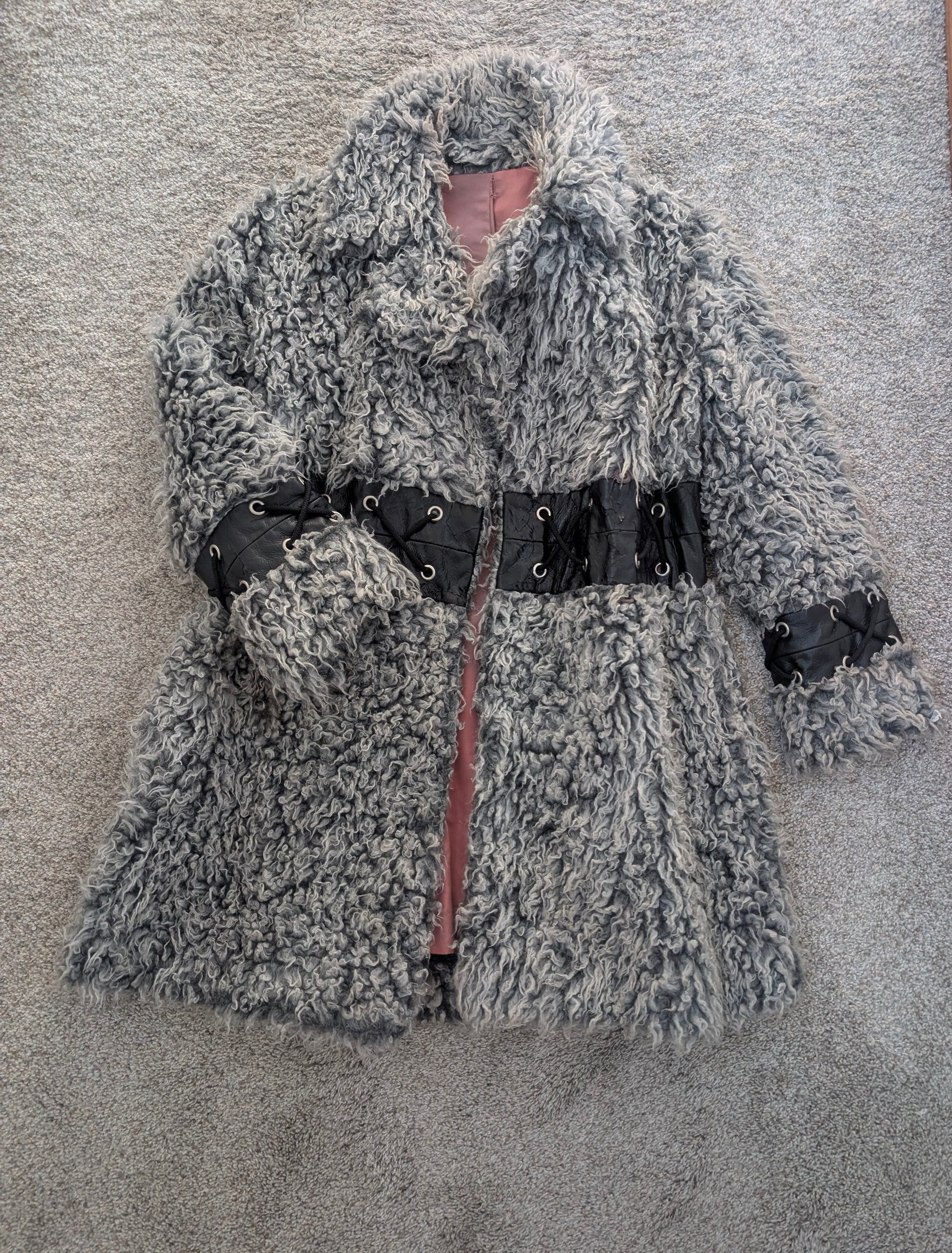 1980s curly lamb coat Coat Rad Bonnie's Vintage