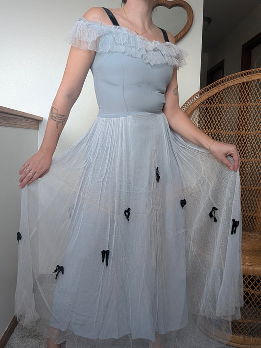 1930s ice blue dress Dress Rad Bonnie's Vintage