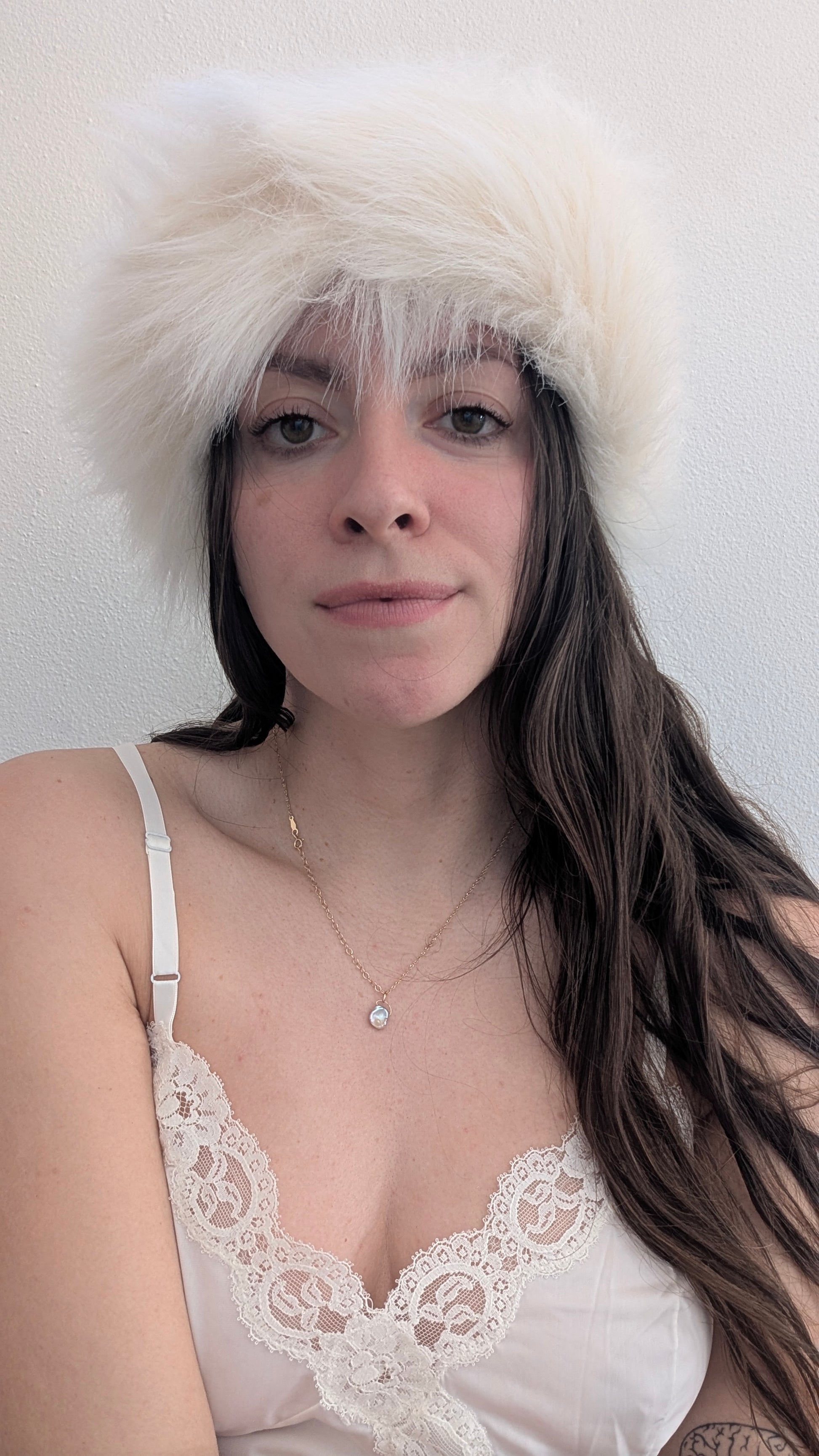 1980s fur hat hat Rad Bonnie's Vintage