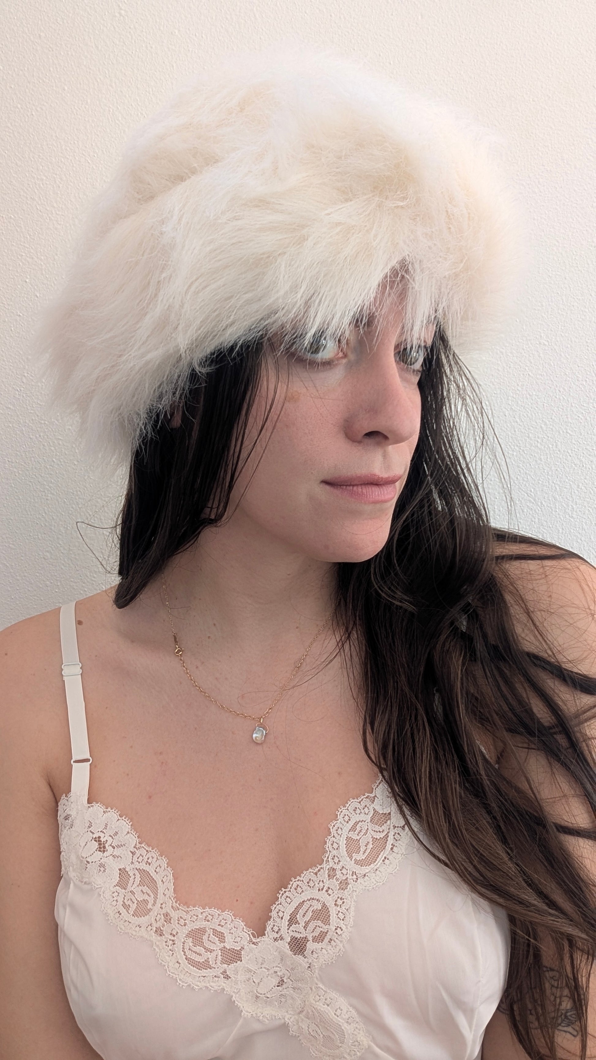 1980s fur hat hat Rad Bonnie's Vintage