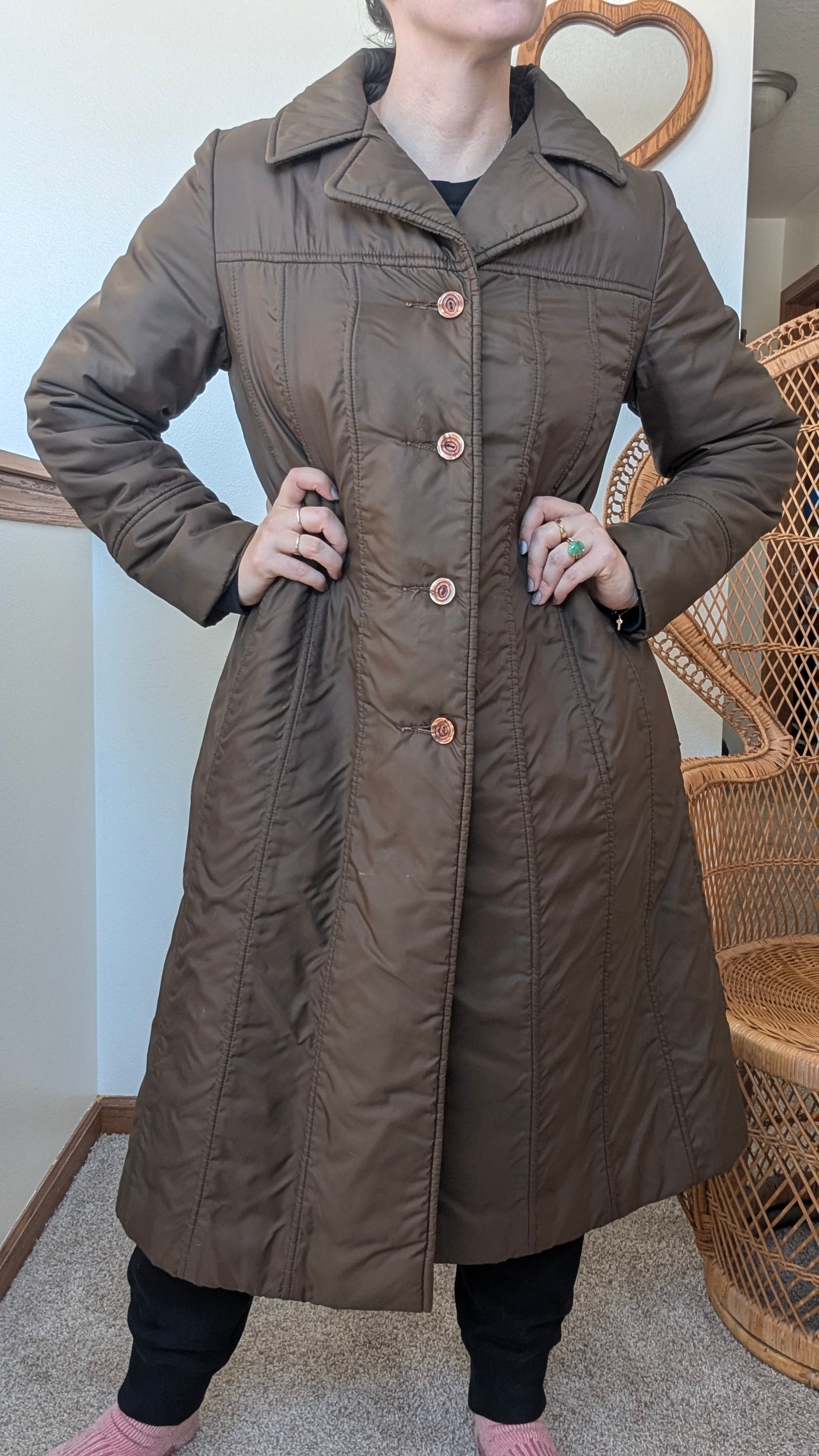 1970s brown puffer
