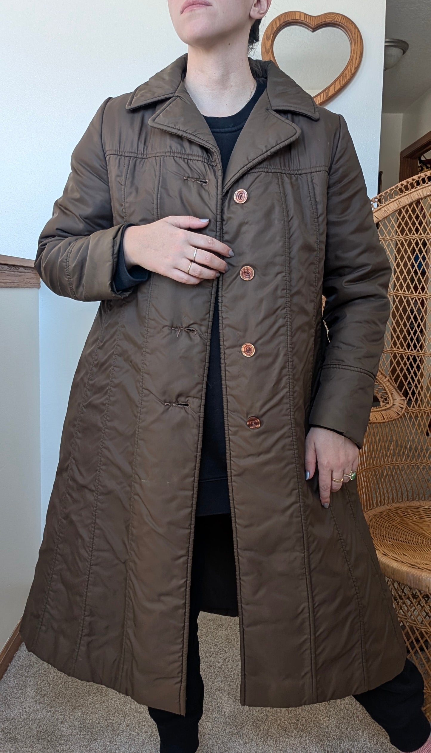 1970s brown puffer