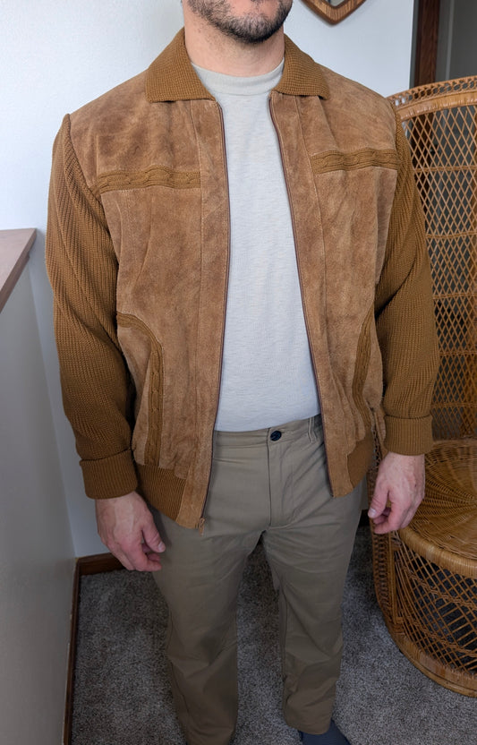 1970s suede leather jacket Jacket Rad Bonnie's Vintage