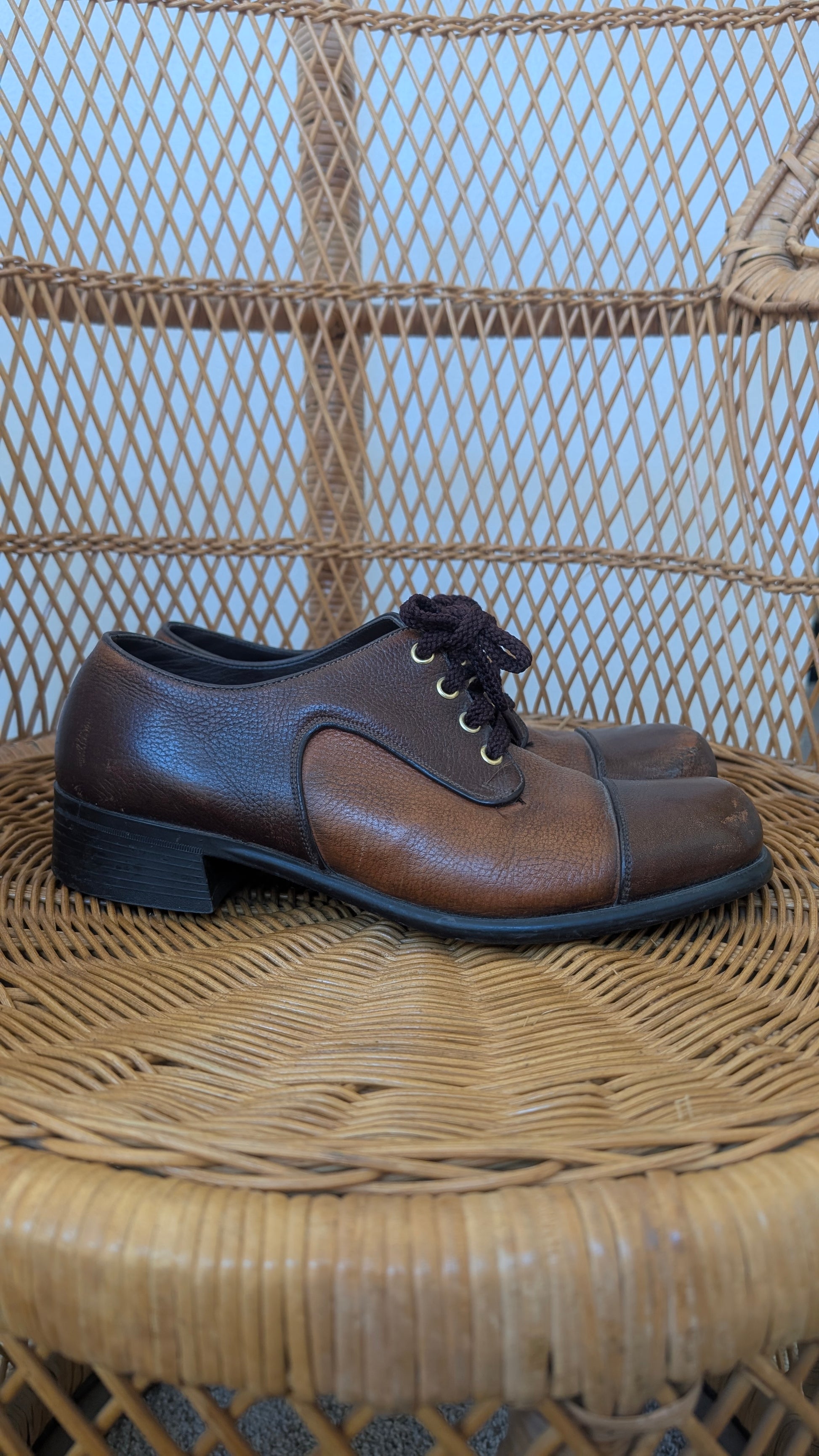 1970s brown leather shoes Shoes Rad Bonnie's Vintage