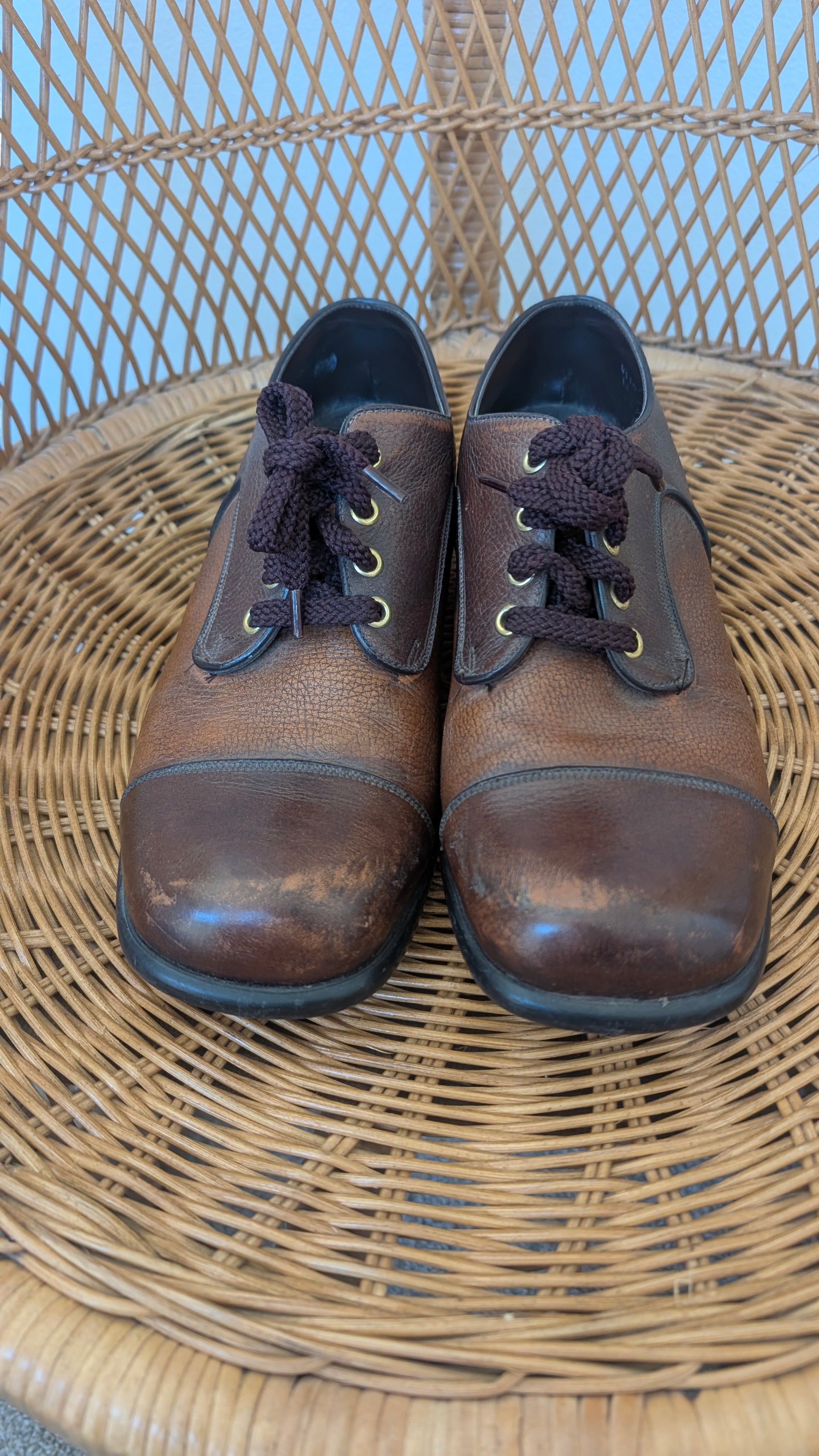1970s brown leather shoes Shoes Rad Bonnie's Vintage