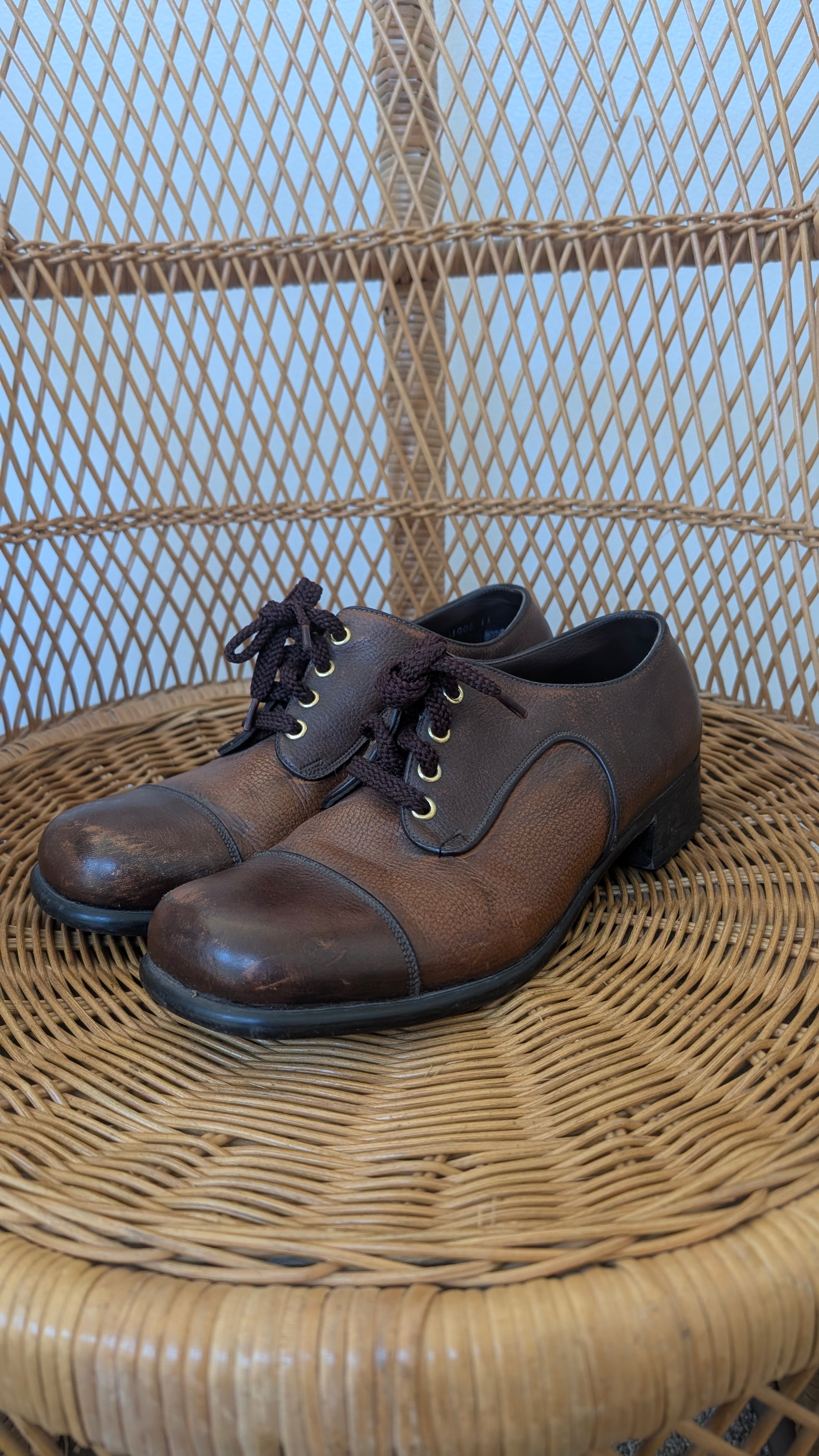 1970s brown leather shoes Shoes Rad Bonnie's Vintage