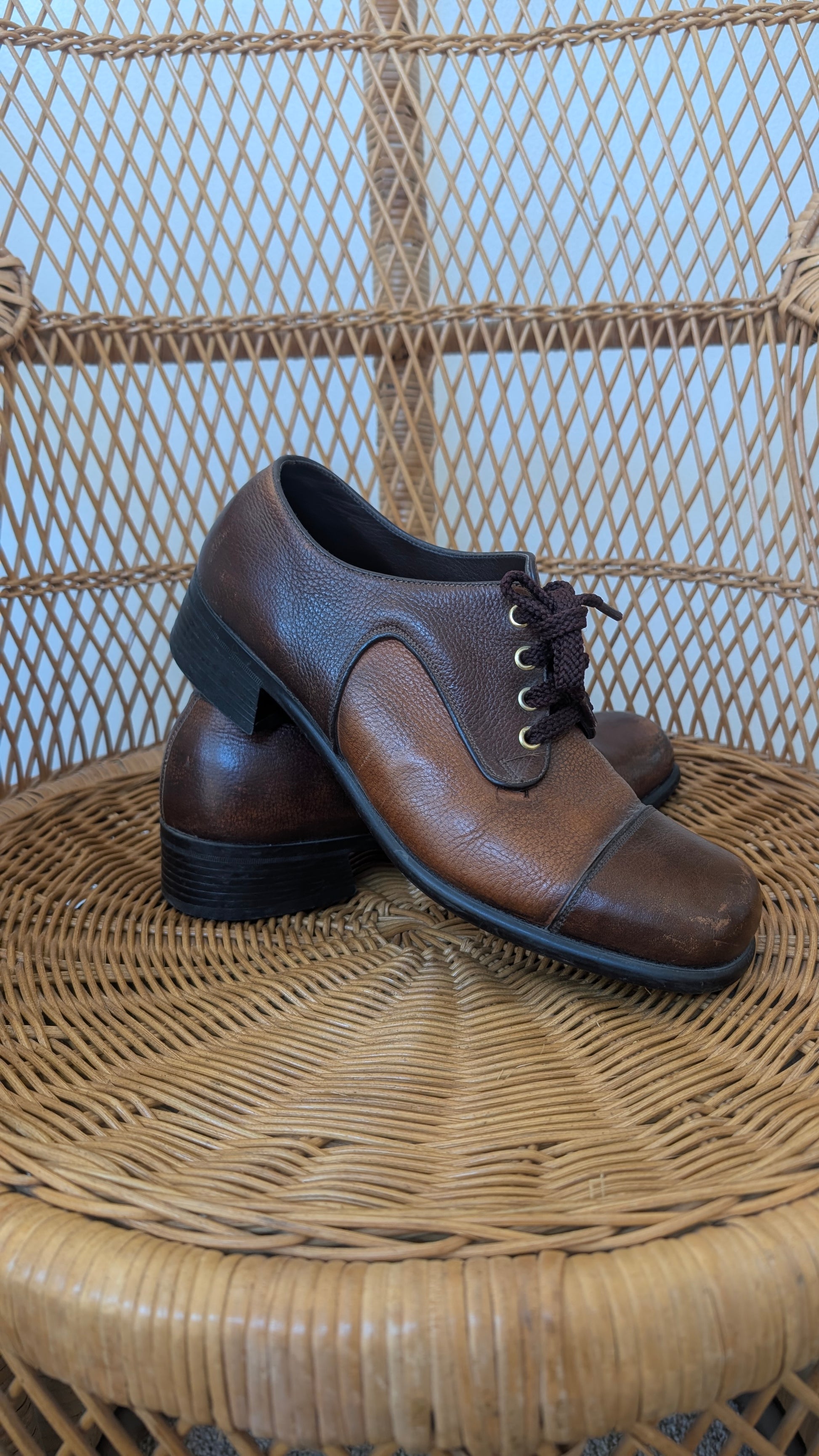 1970s brown leather shoes Shoes Rad Bonnie's Vintage