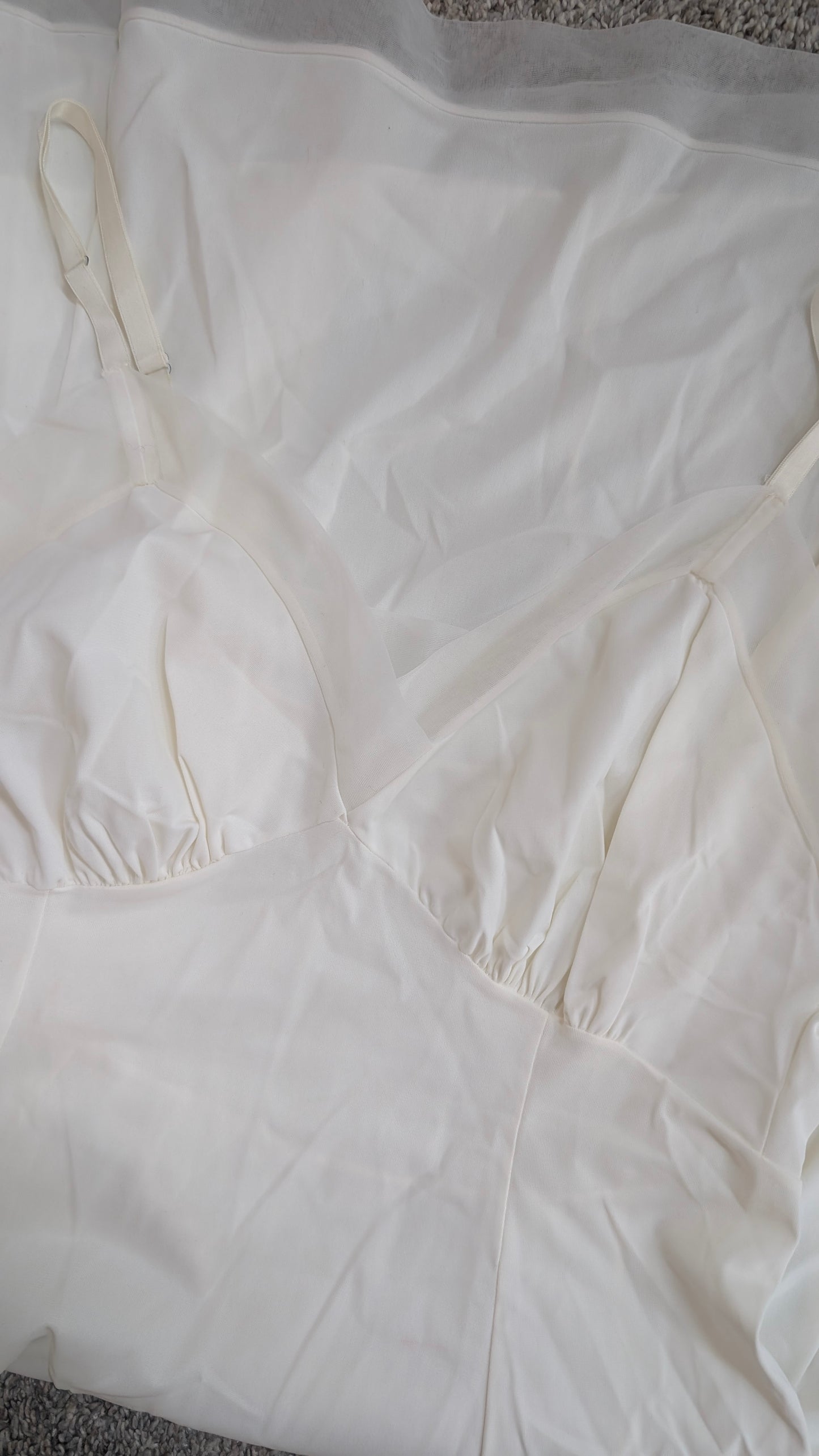 1960s white slip