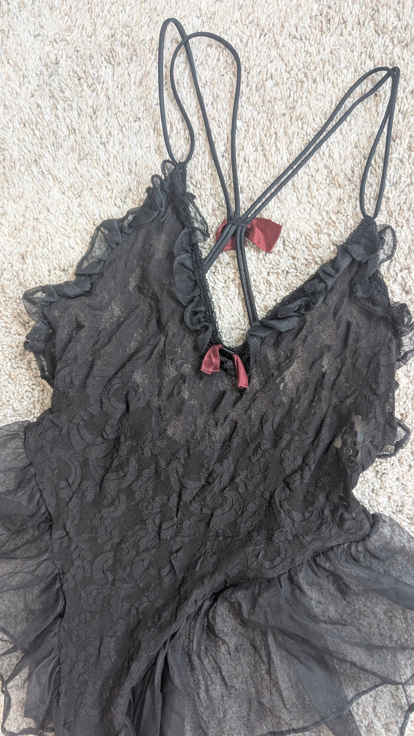 1980s lace teddy