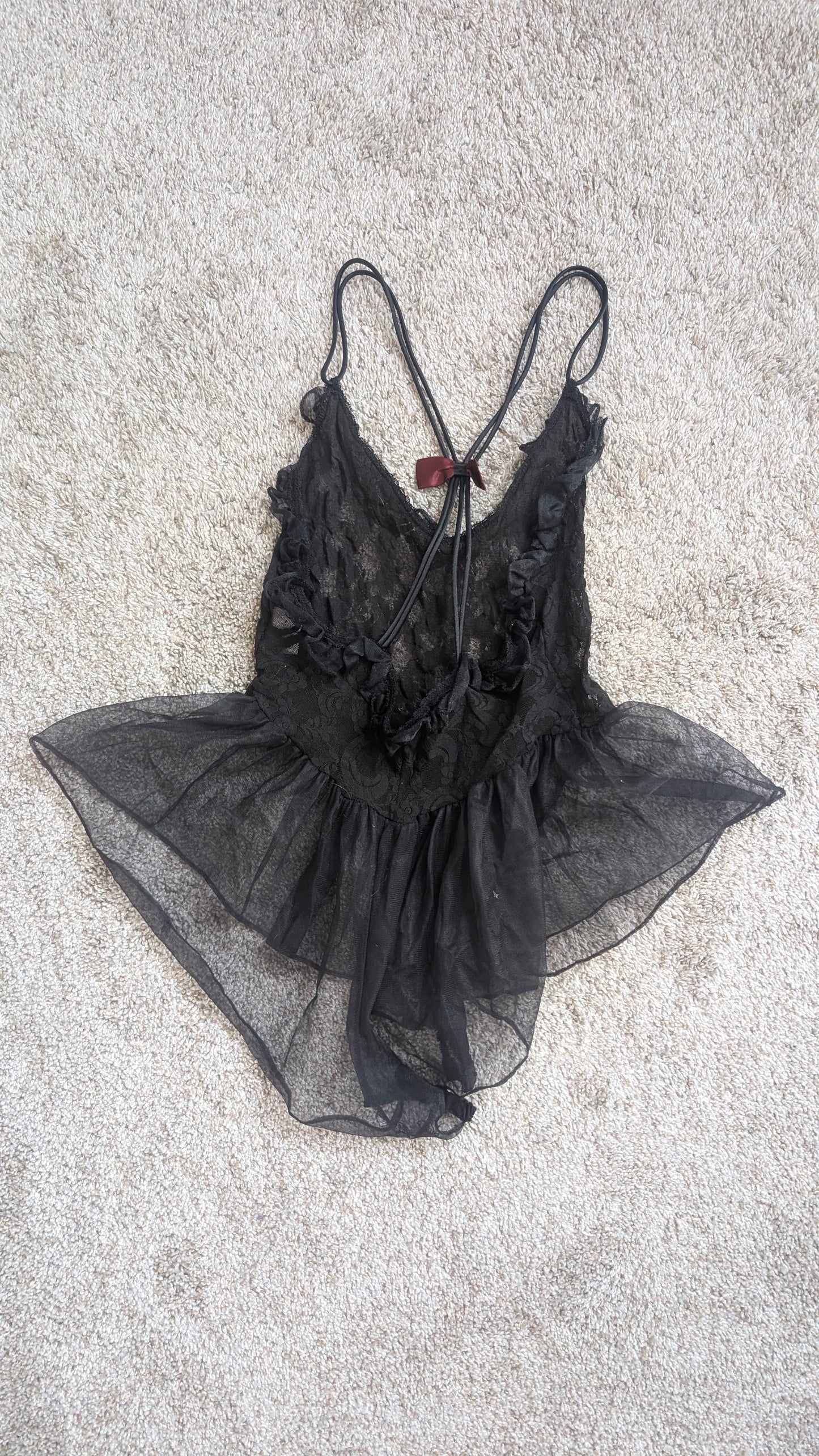 1980s lace teddy