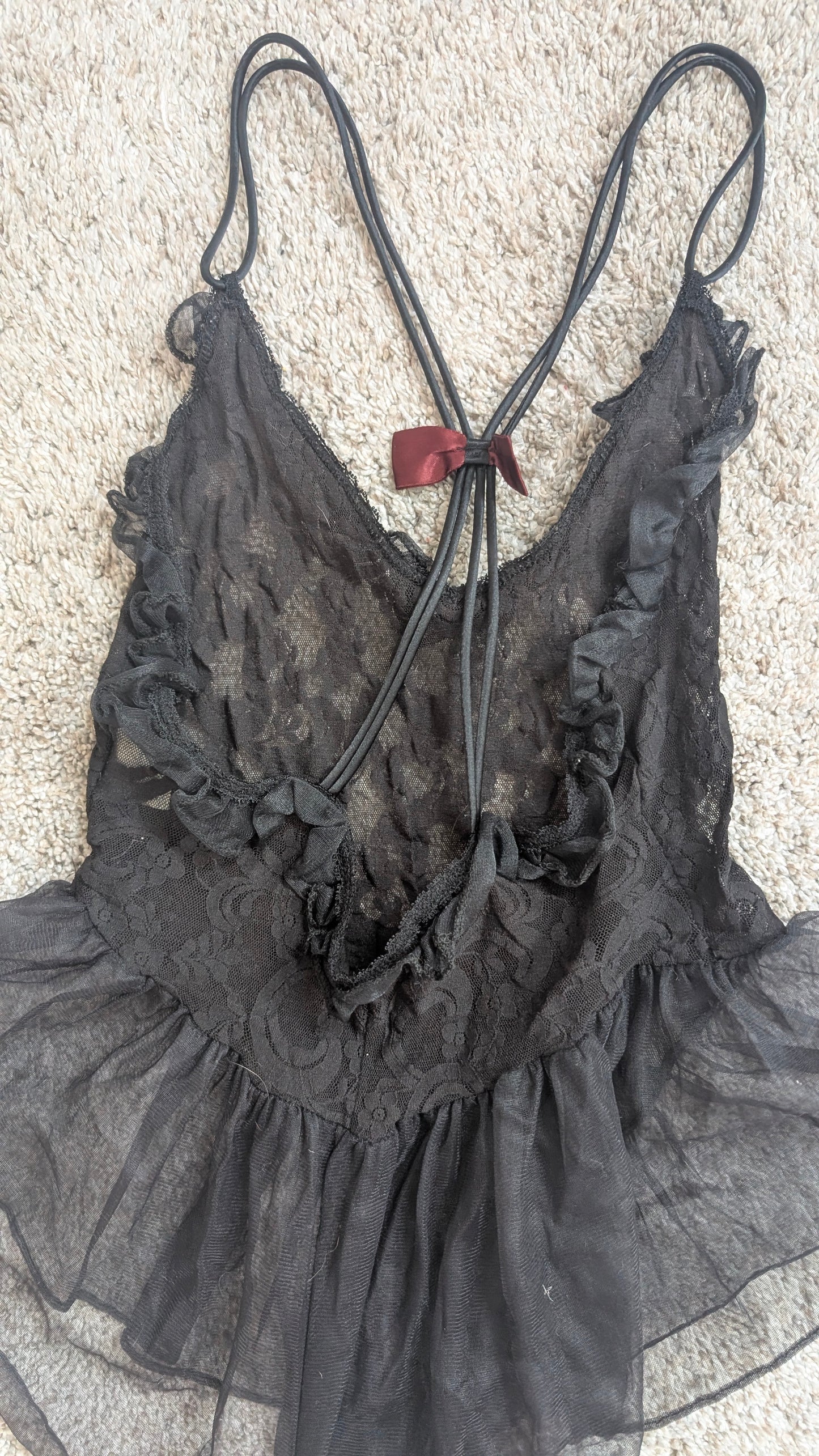 1980s lace teddy