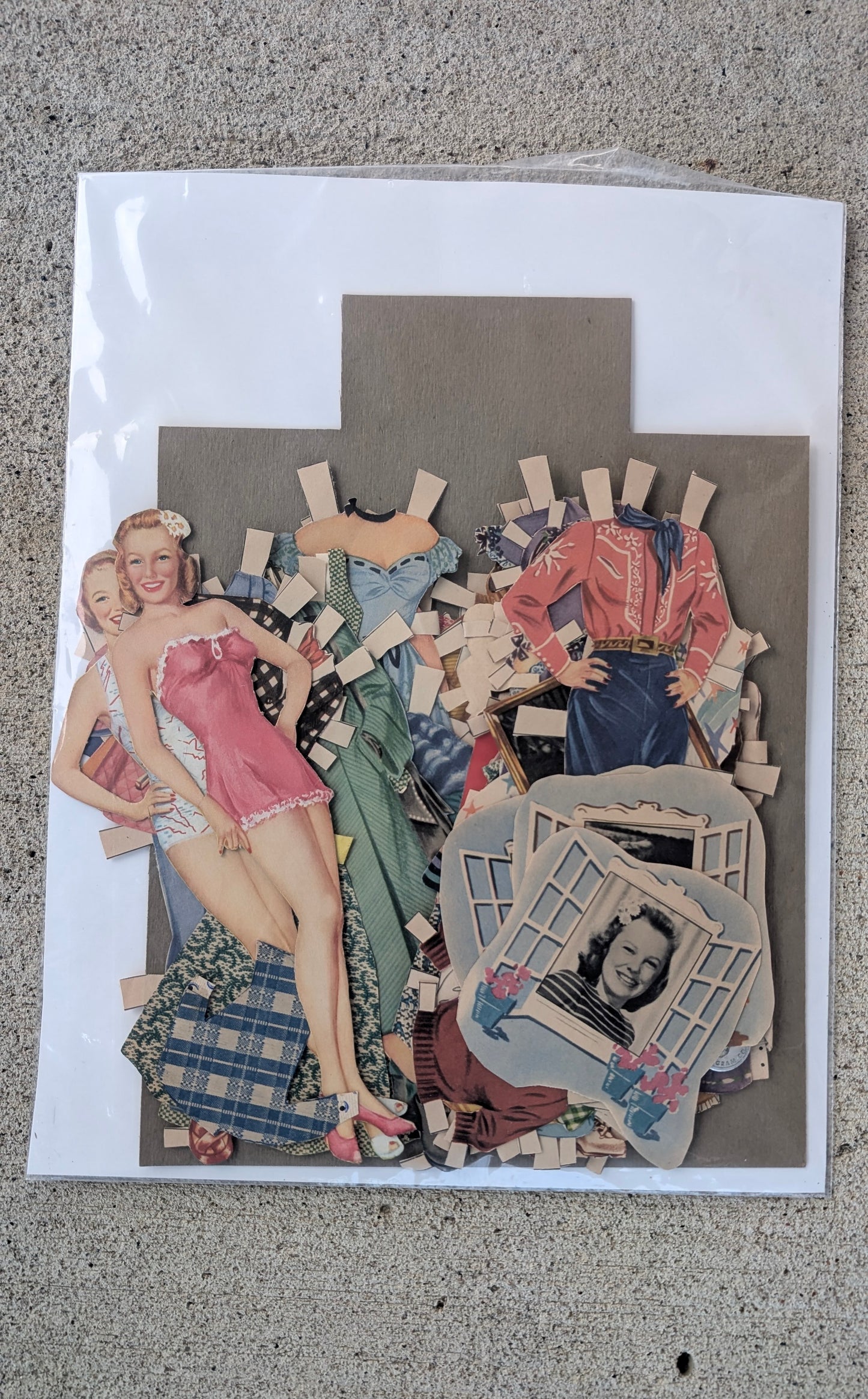 Vintage June Allyson paper doll set