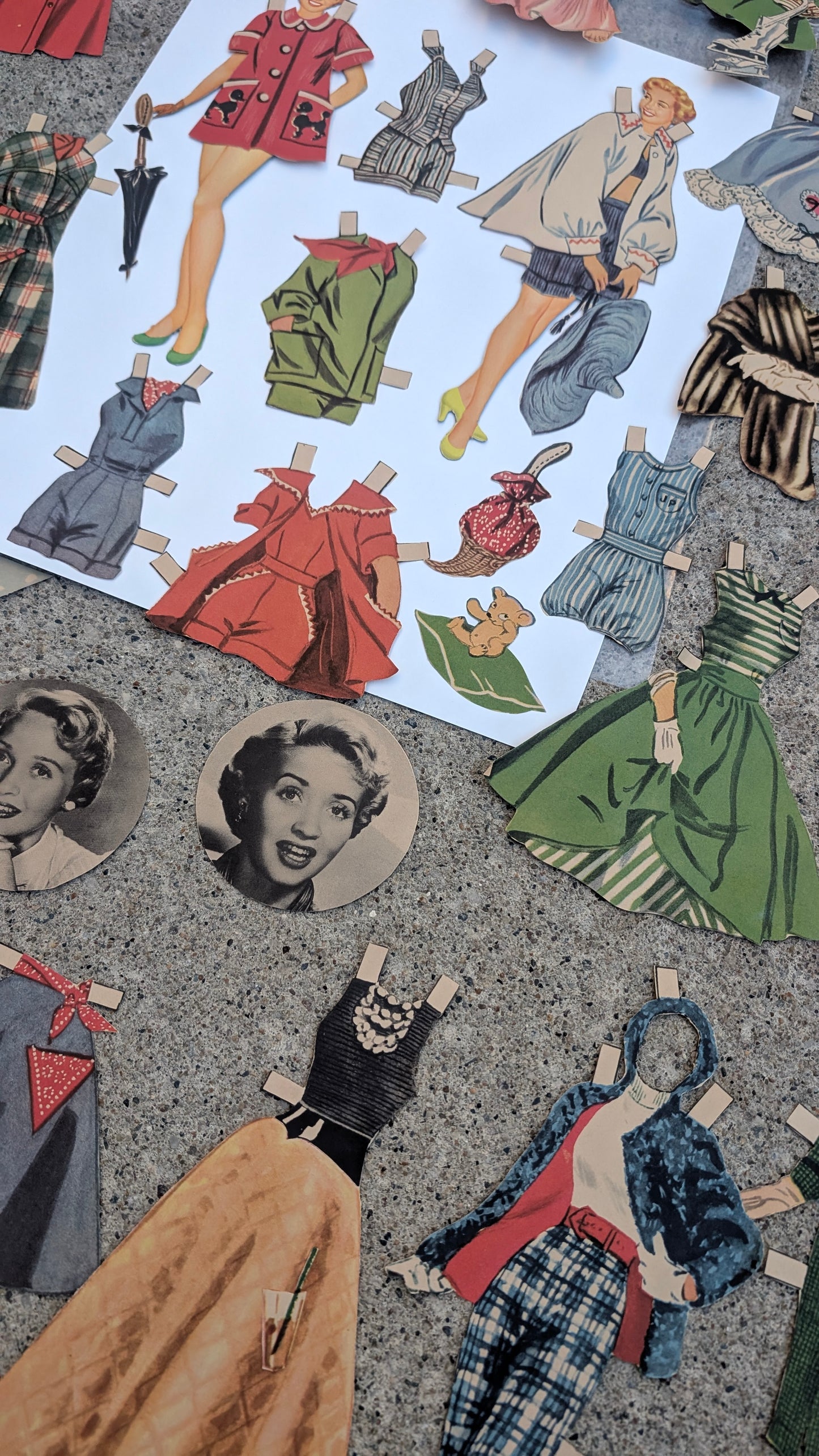 Vintage Jane Powell paper doll set
