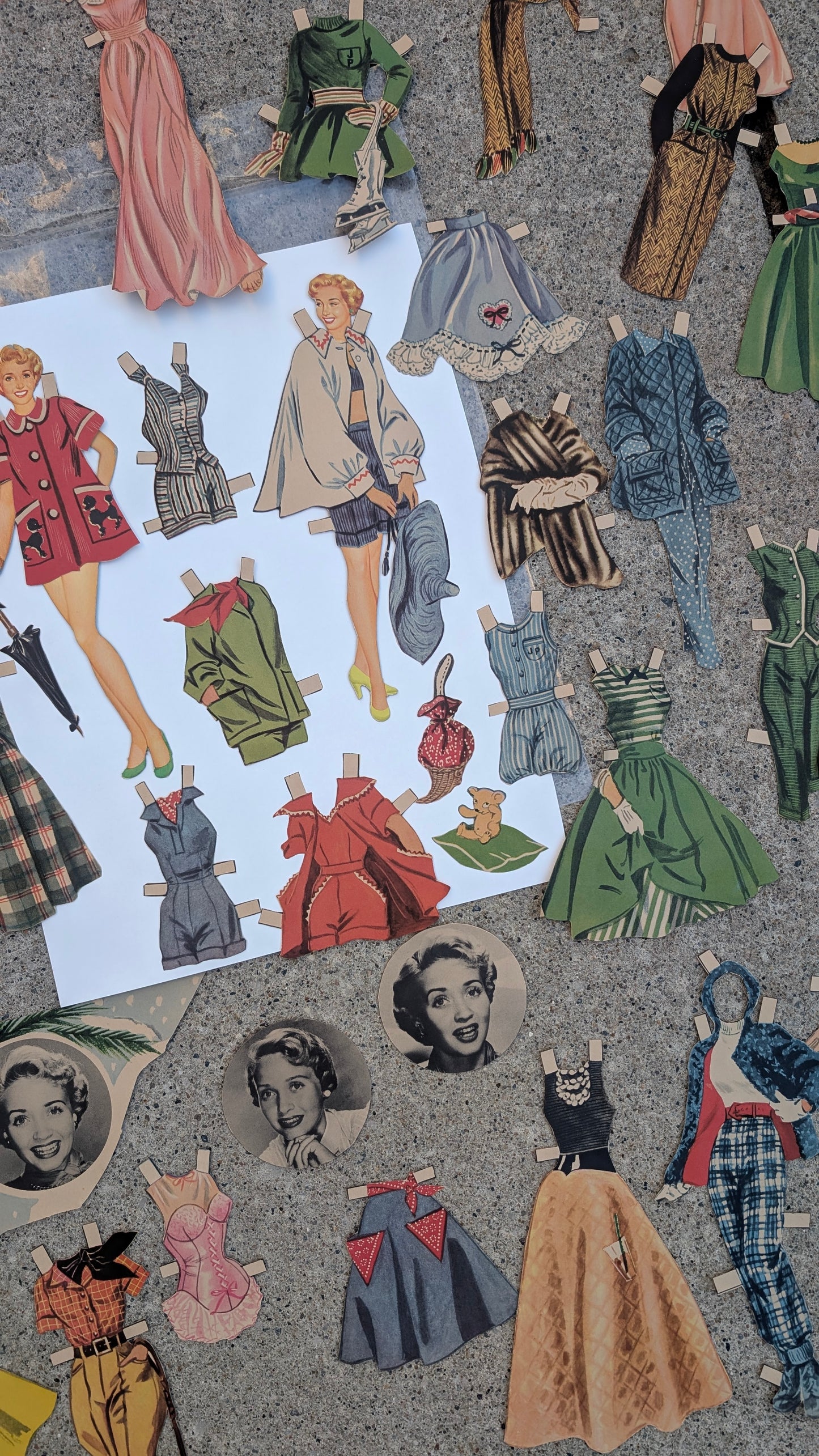Vintage Jane Powell paper doll set
