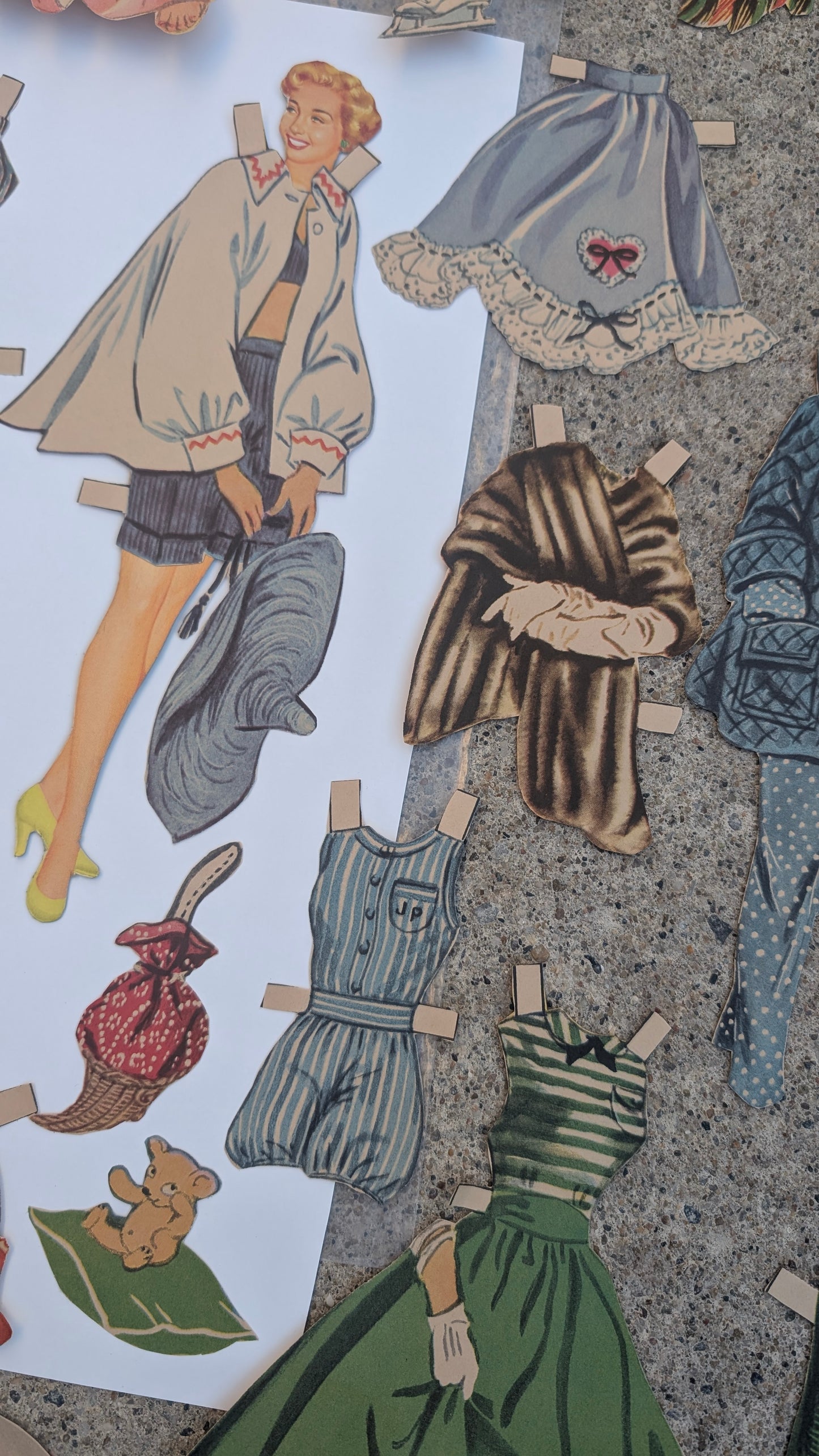Vintage Jane Powell paper doll set