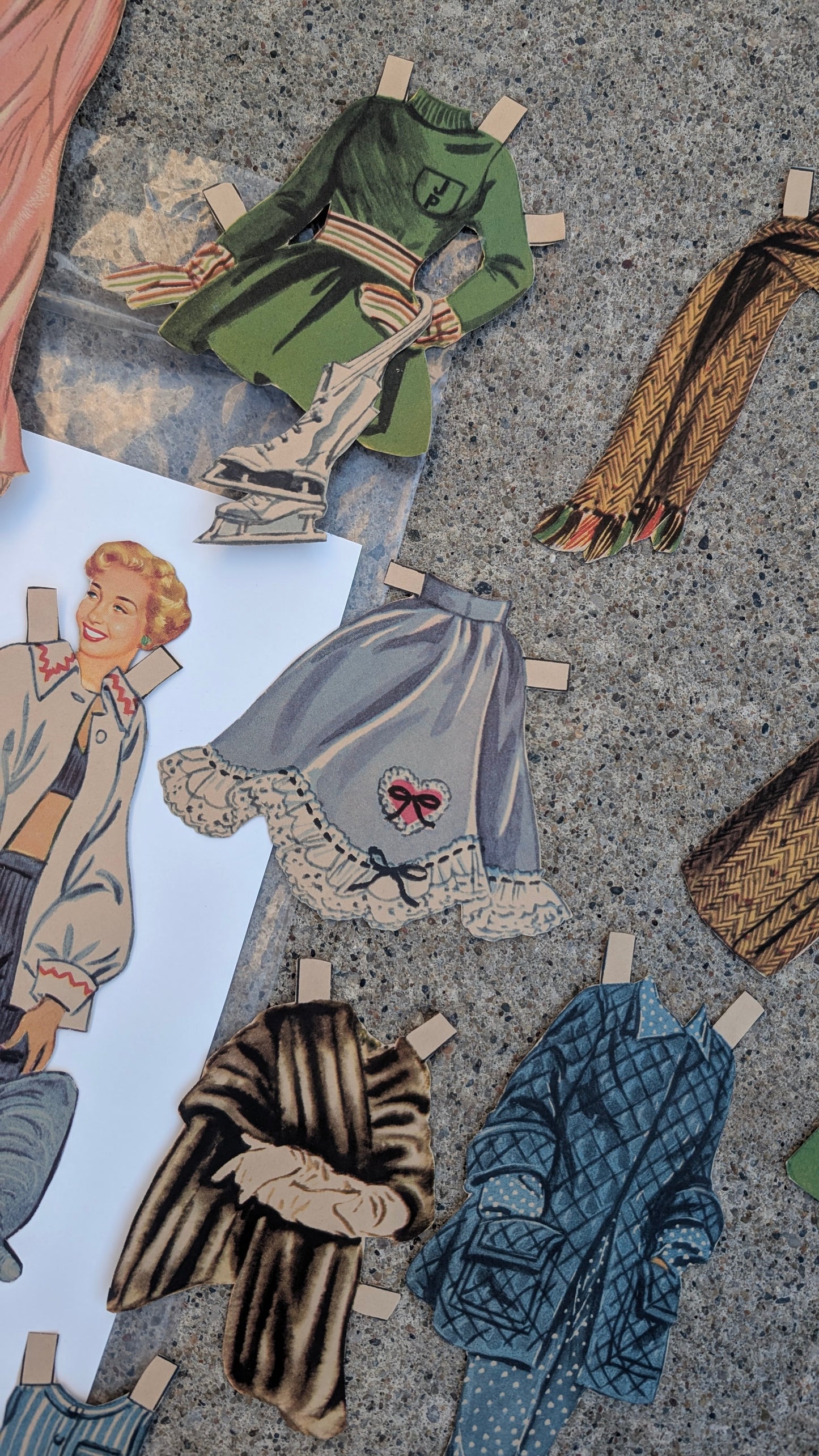 Vintage Jane Powell paper doll set