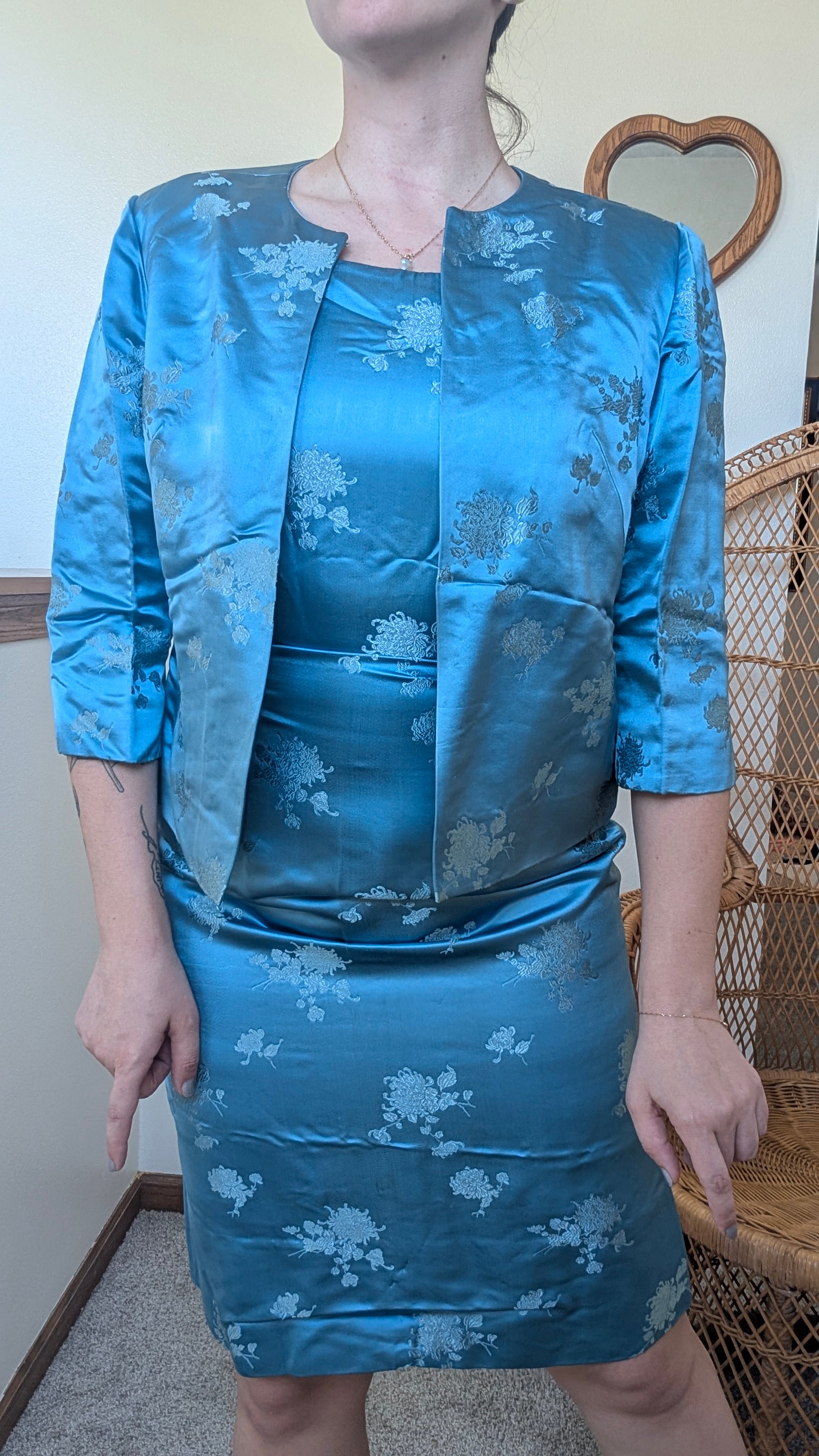 1950s Swee Lo silk set Dress Rad Bonnie's Vintage