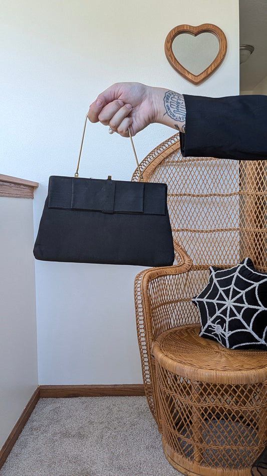 1960s black handbag