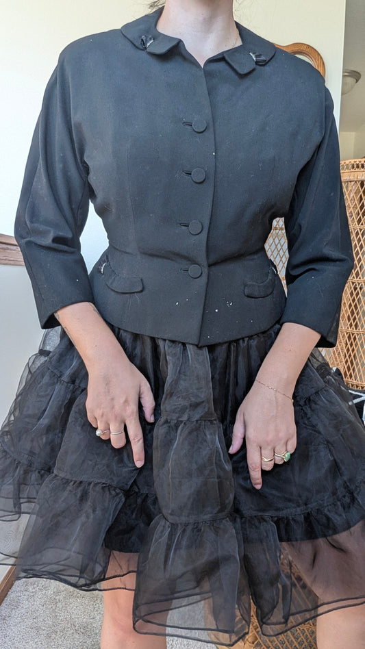 1940s black blazer