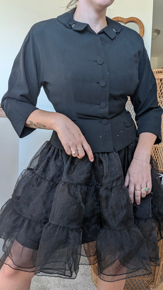 1940s black blazer