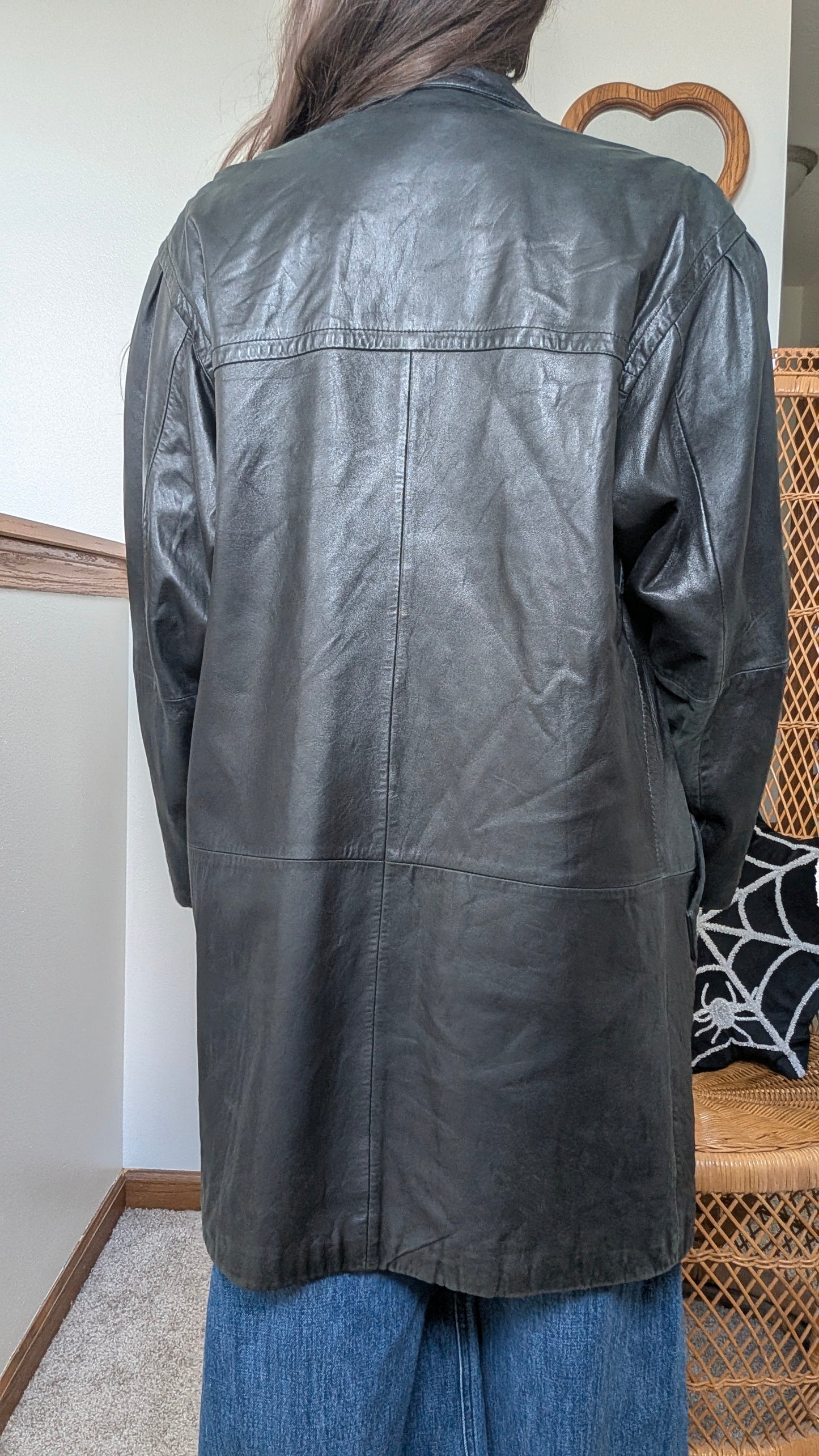 1990s leather jacket Coat Rad Bonnie's Vintage