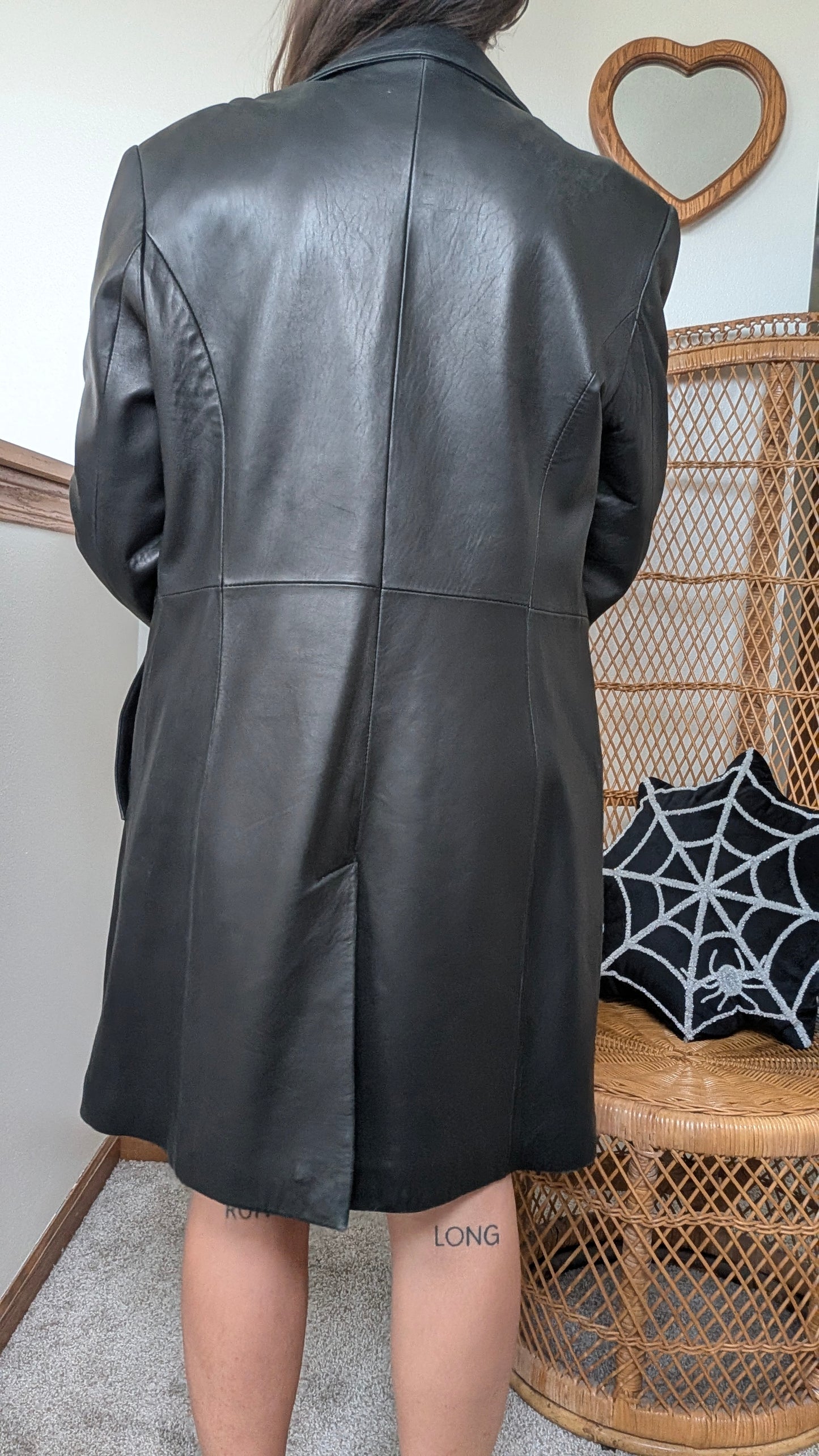 1990s leather jacket Coat Rad Bonnie's Vintage