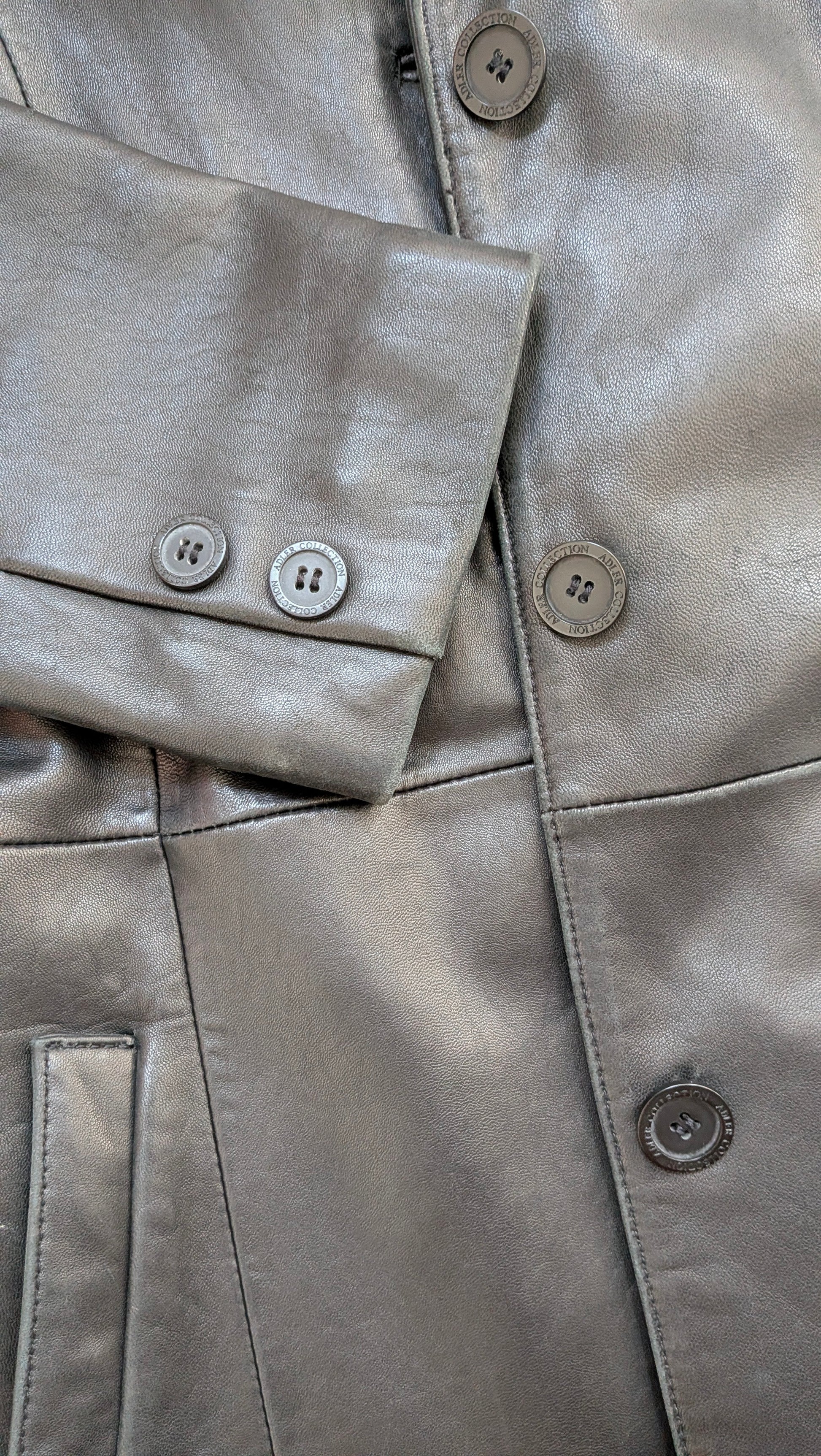 1990s leather jacket Coat Rad Bonnie's Vintage