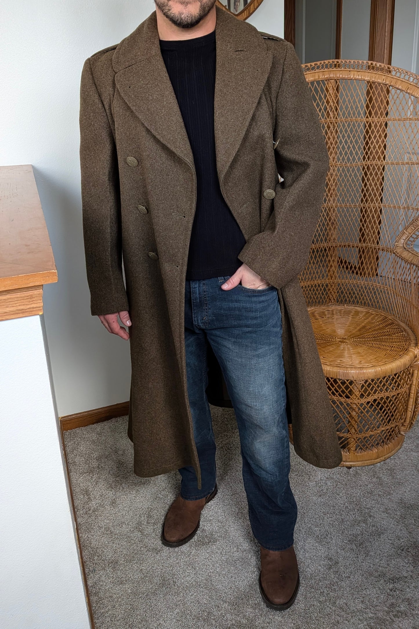 1940s World War II coat Coat Rad Bonnie's Vintage