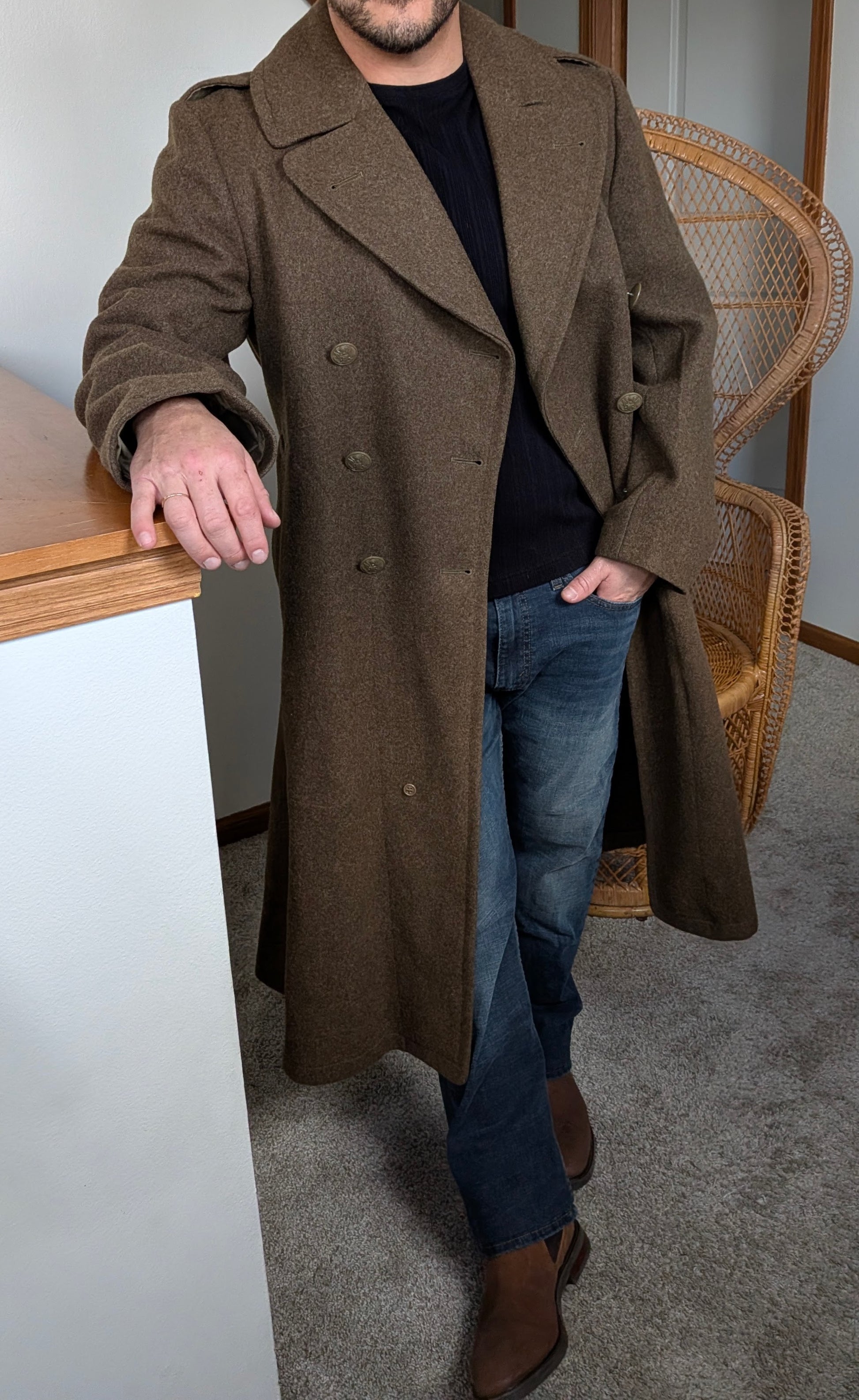 1940s World War II coat Coat Rad Bonnie's Vintage