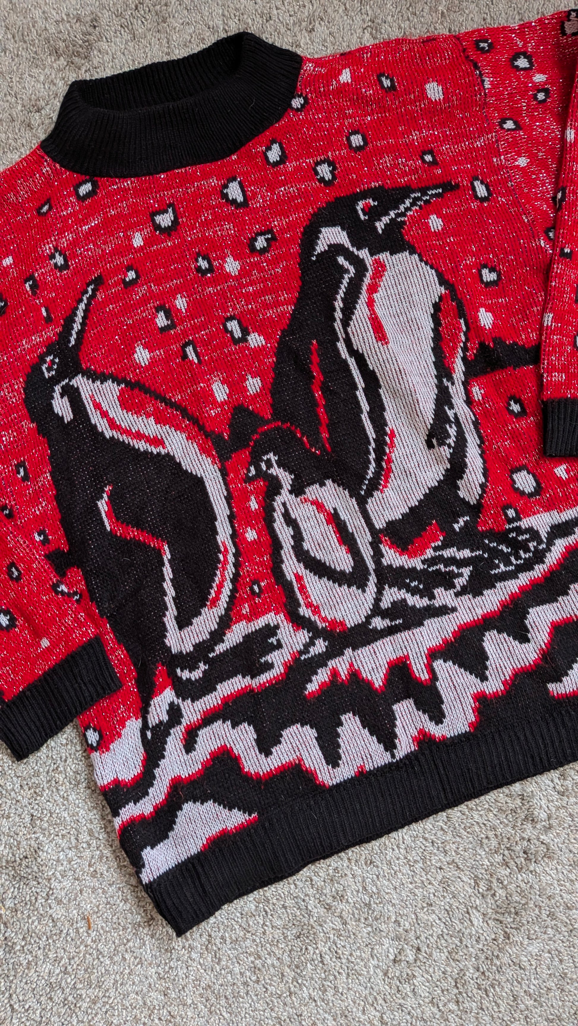 1970s penguin sweater Sweater Rad Bonnie's Vintage