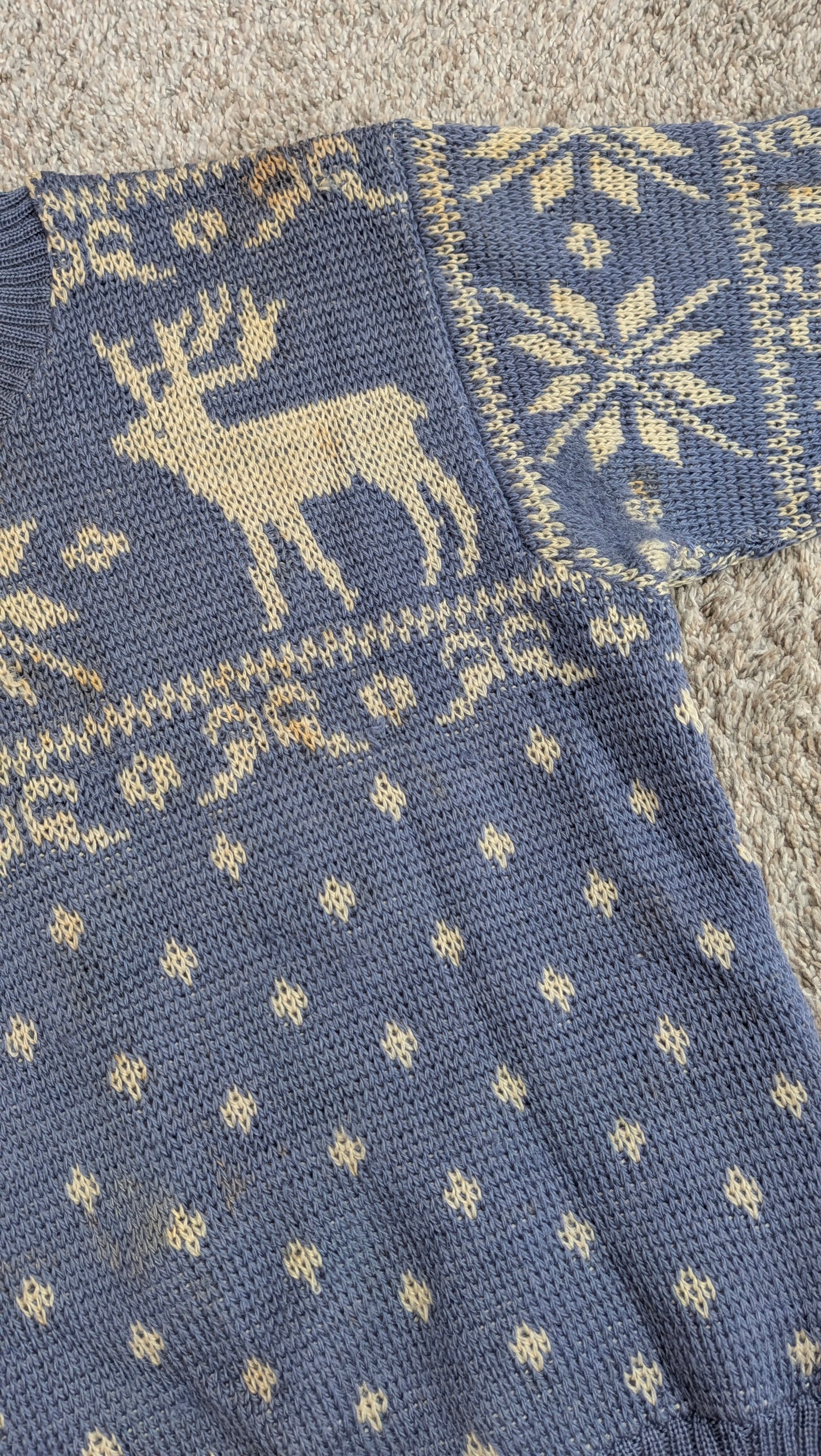 1940s reindeer sweater Sweater Rad Bonnie's Vintage