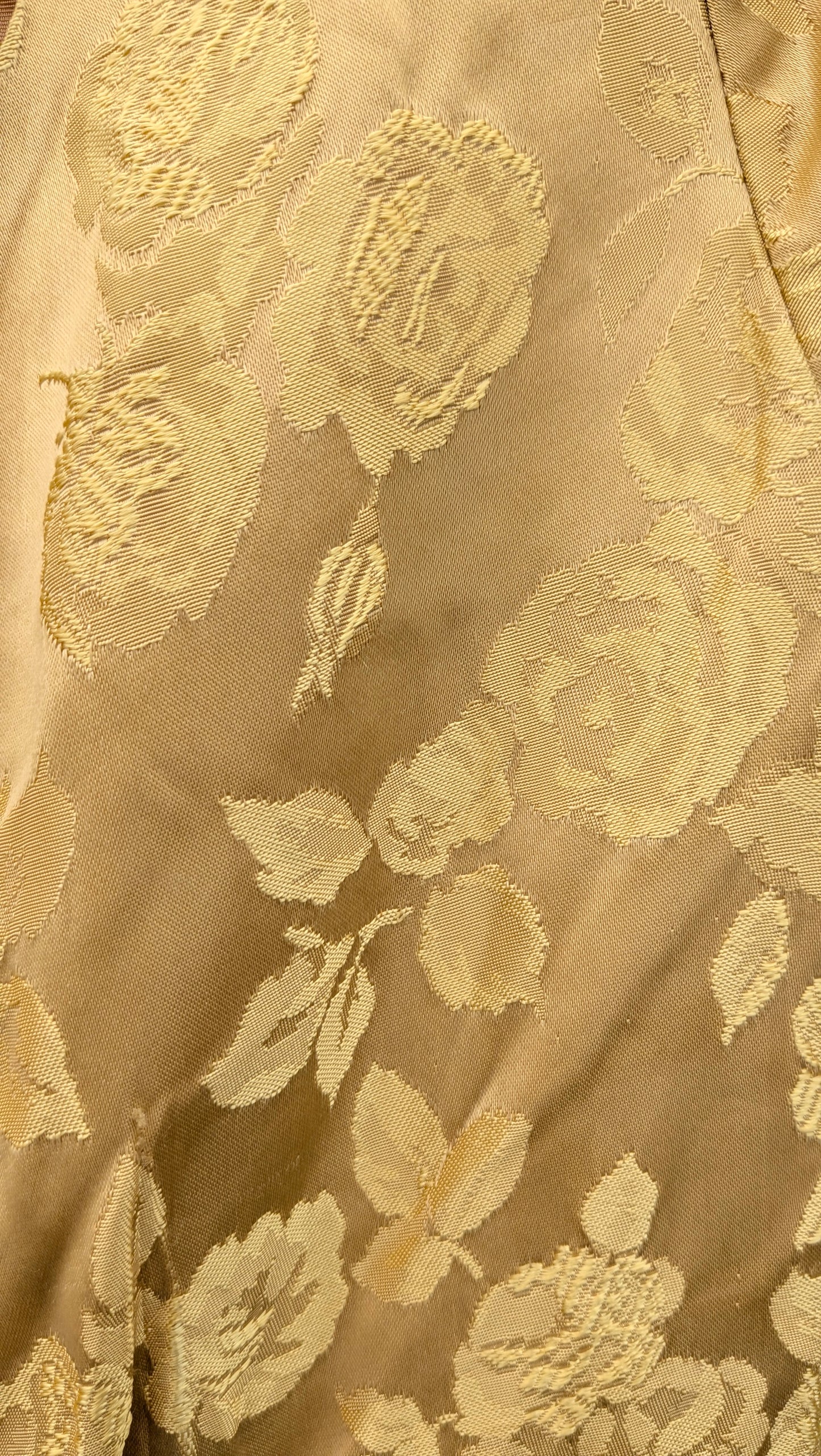 1950s silk brocade gown Dress Rad Bonnie's Vintage