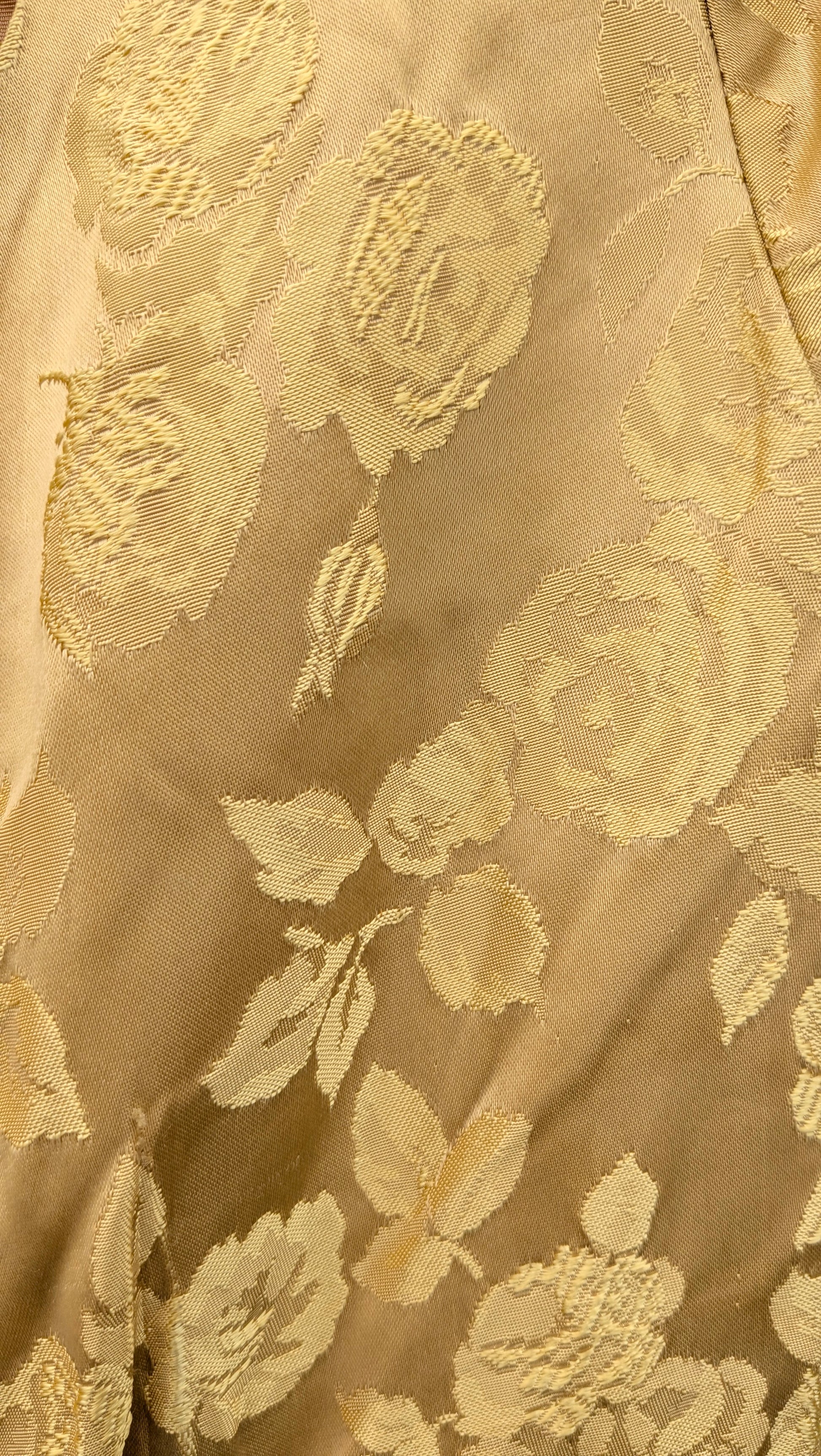 1950s silk brocade gown Dress Rad Bonnie's Vintage