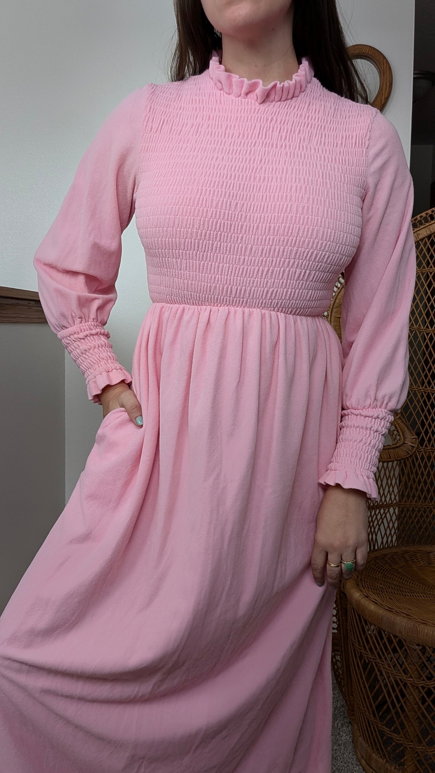 1970s pink dress Dress Rad Bonnie's Vintage