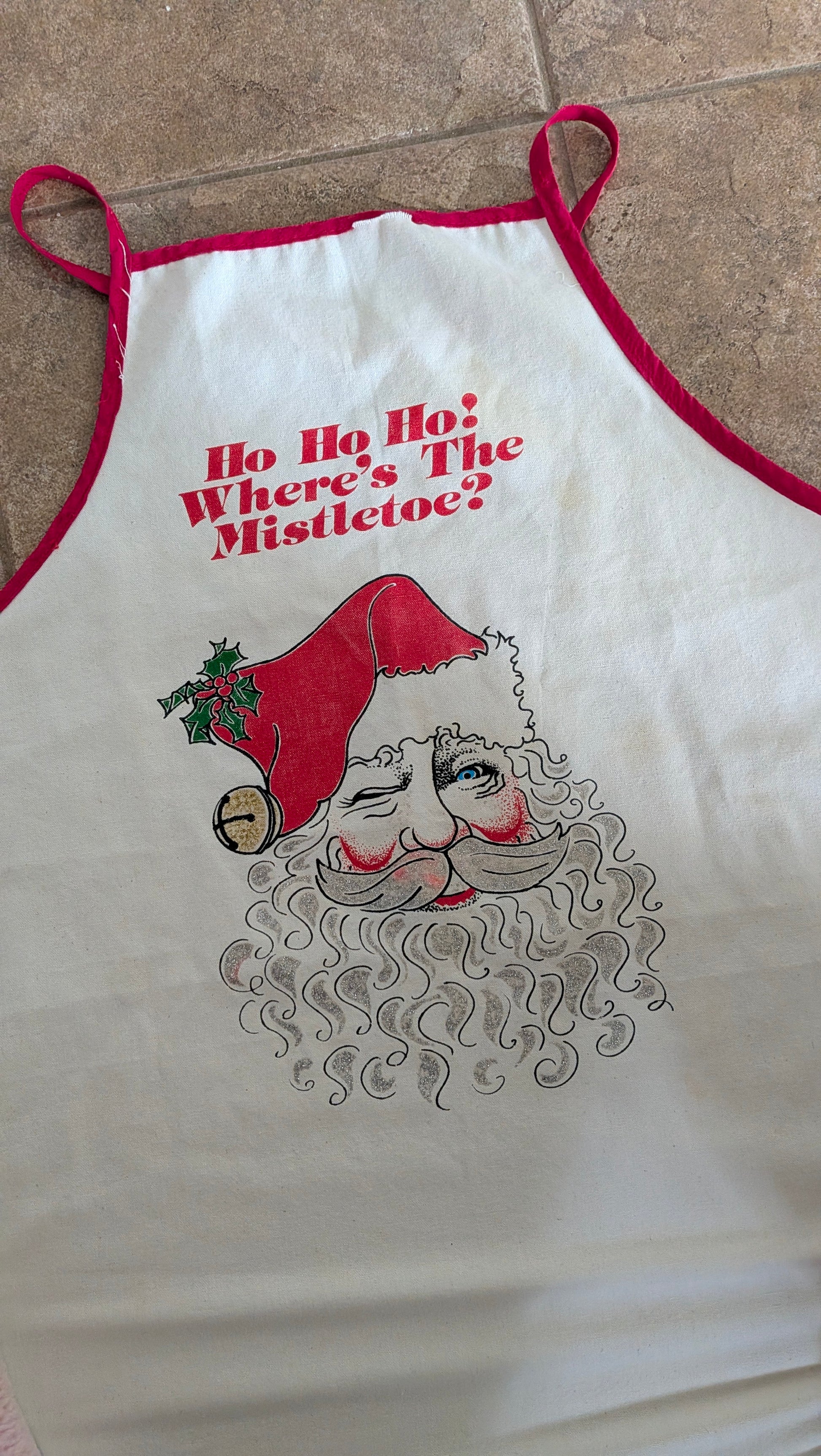 1960s Santa apron apron Rad Bonnie's Vintage