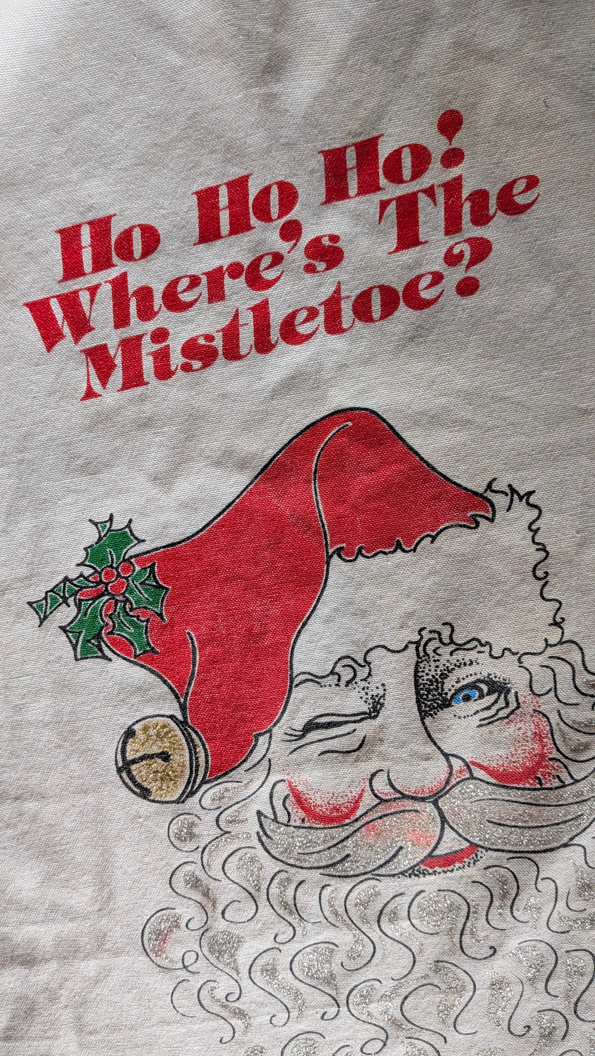 1960s Santa apron apron Rad Bonnie's Vintage